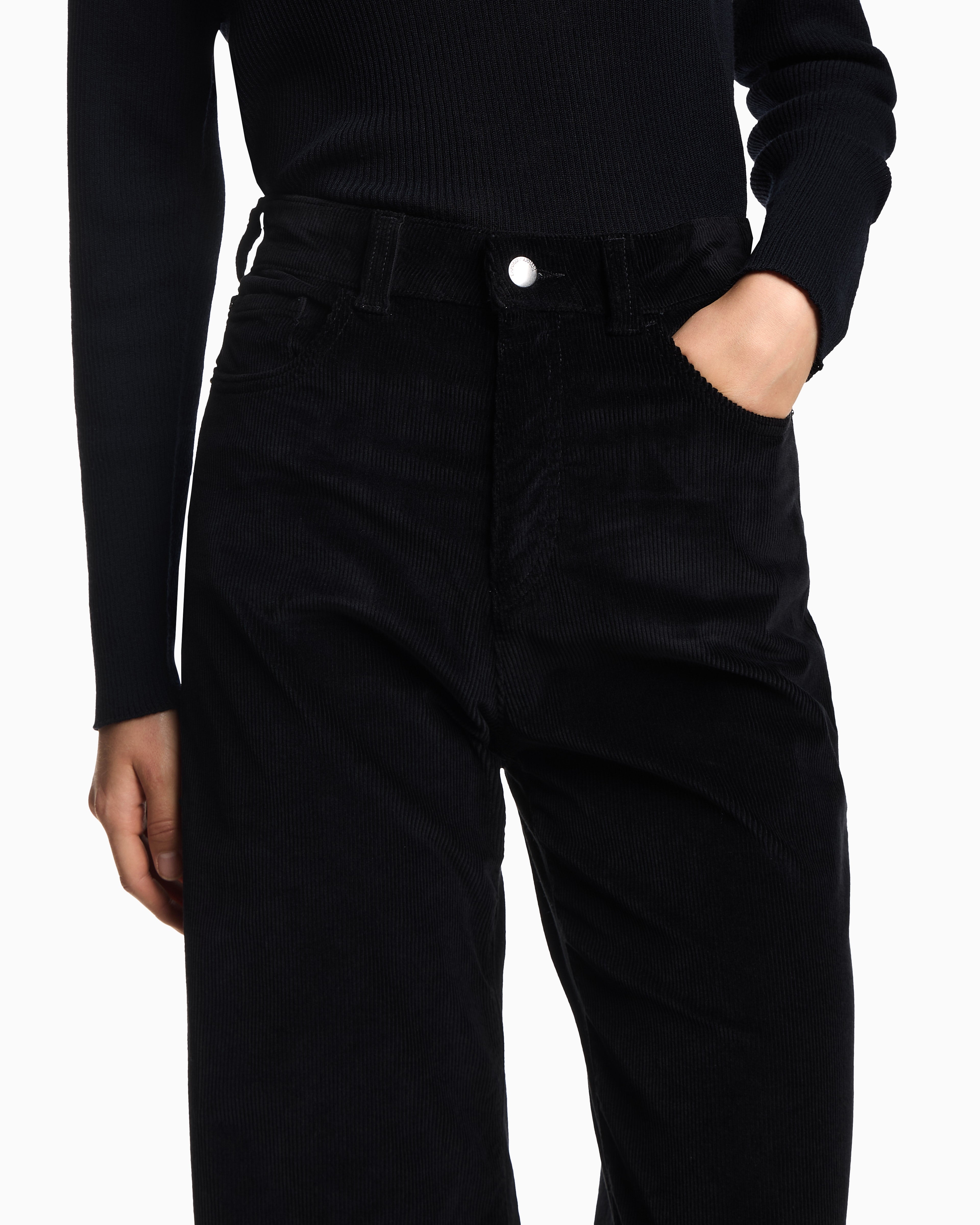 Emporio Armani J14 regular-fit garment-dyed corduroy trousers