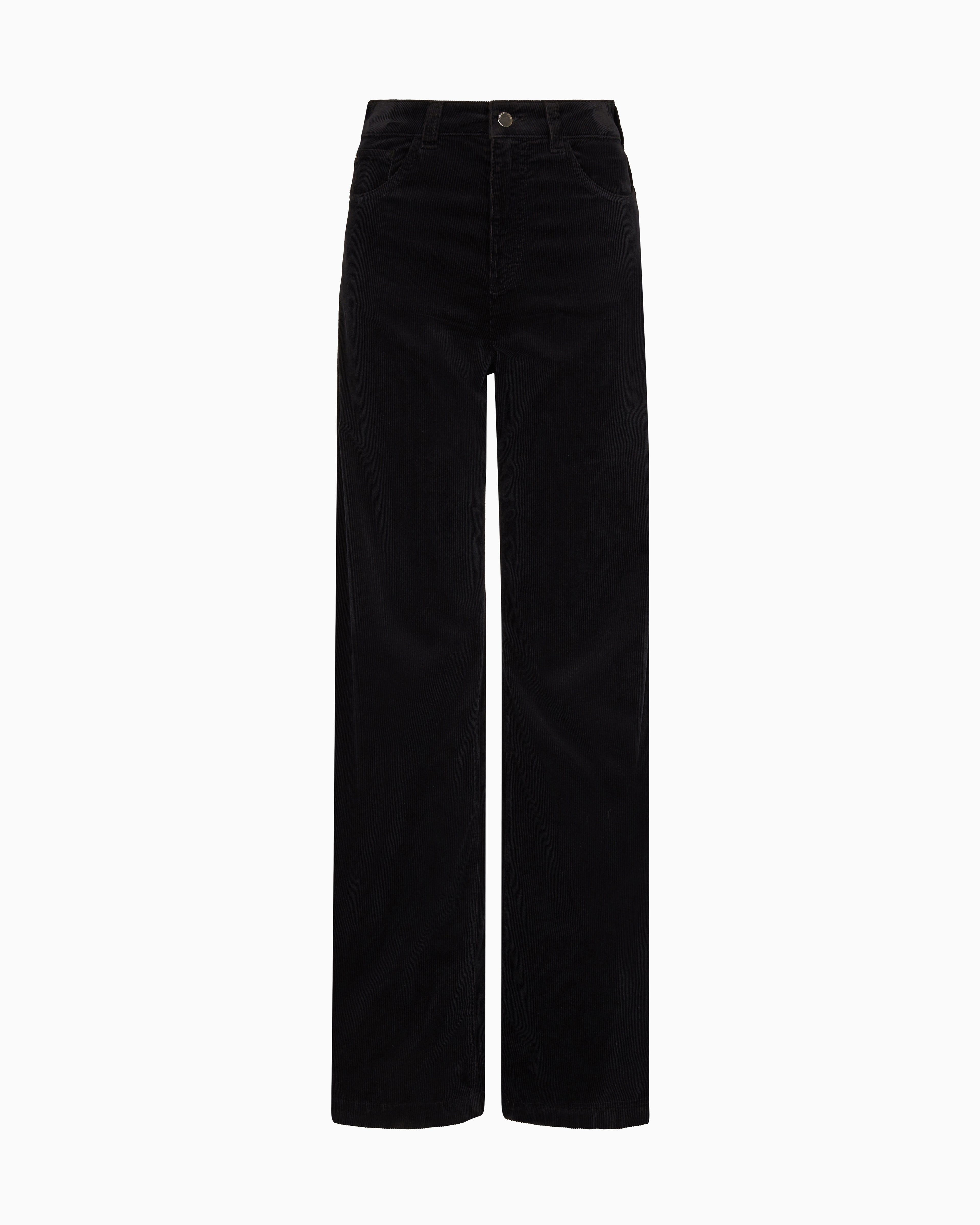 Emporio Armani J14 regular-fit garment-dyed corduroy trousers