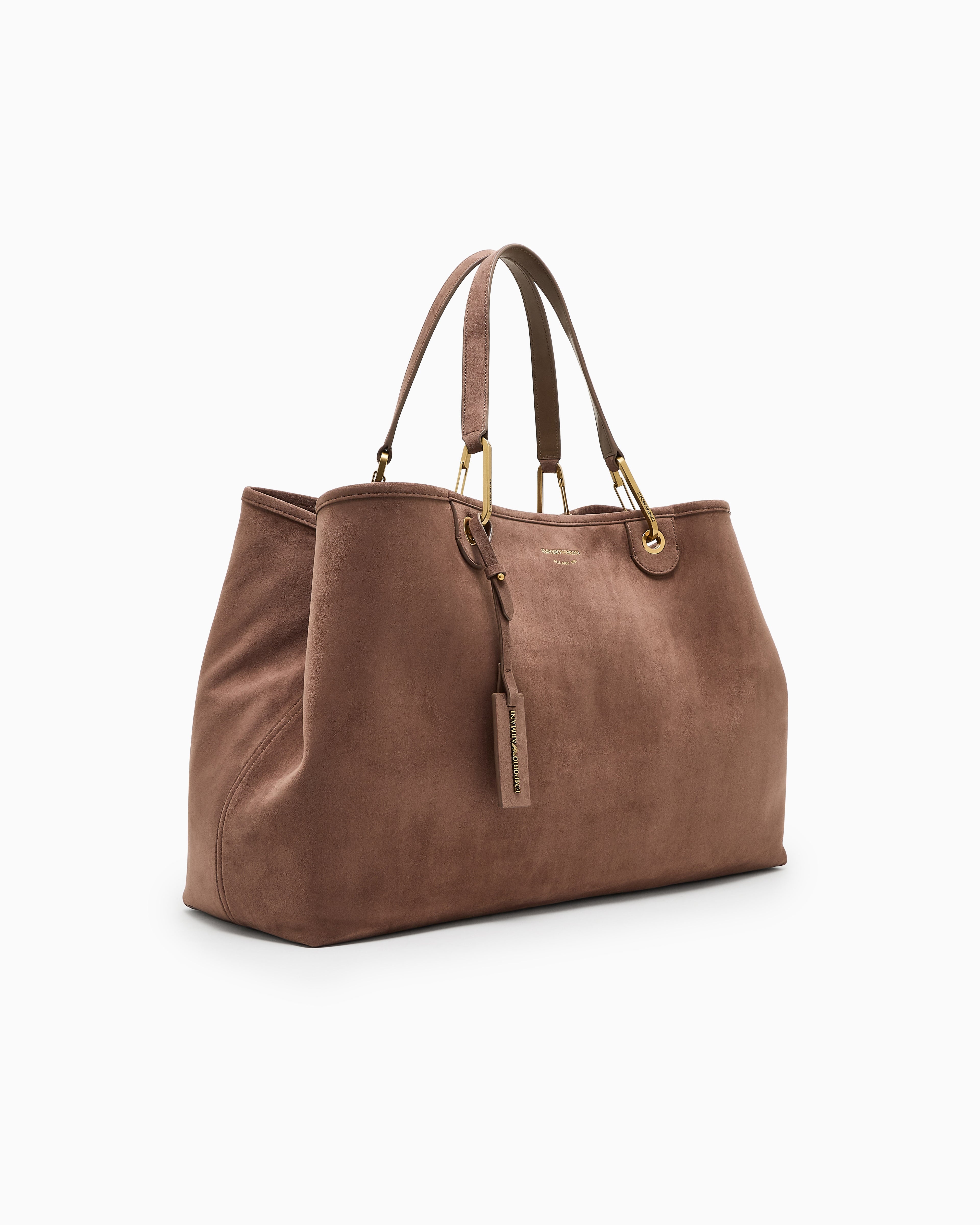 Emporio Armani Faux suede large MyEA shopper bag