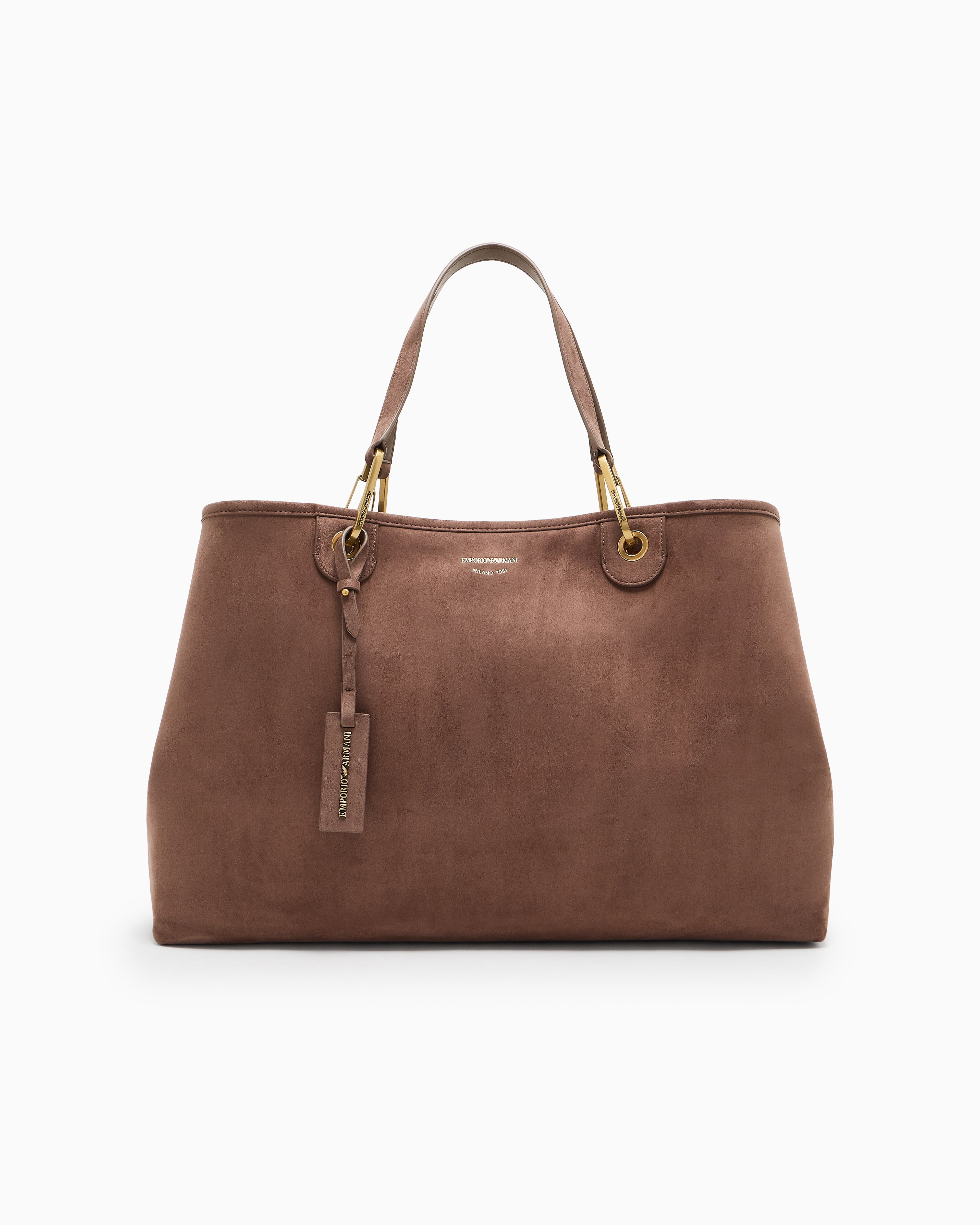 Emporio Armani Faux suede large MyEA shopper bag