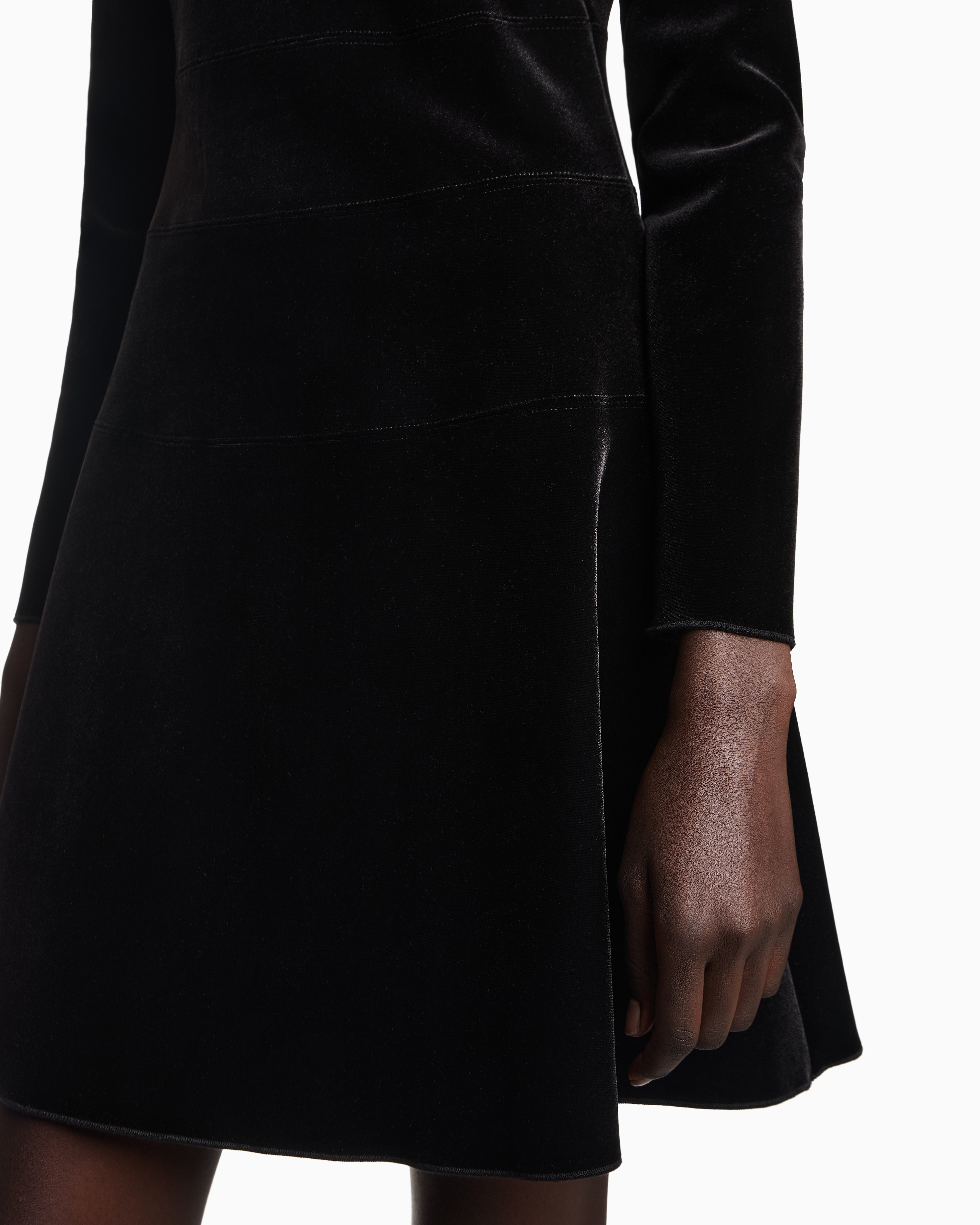 Emporio Armani Chenille jersey dress