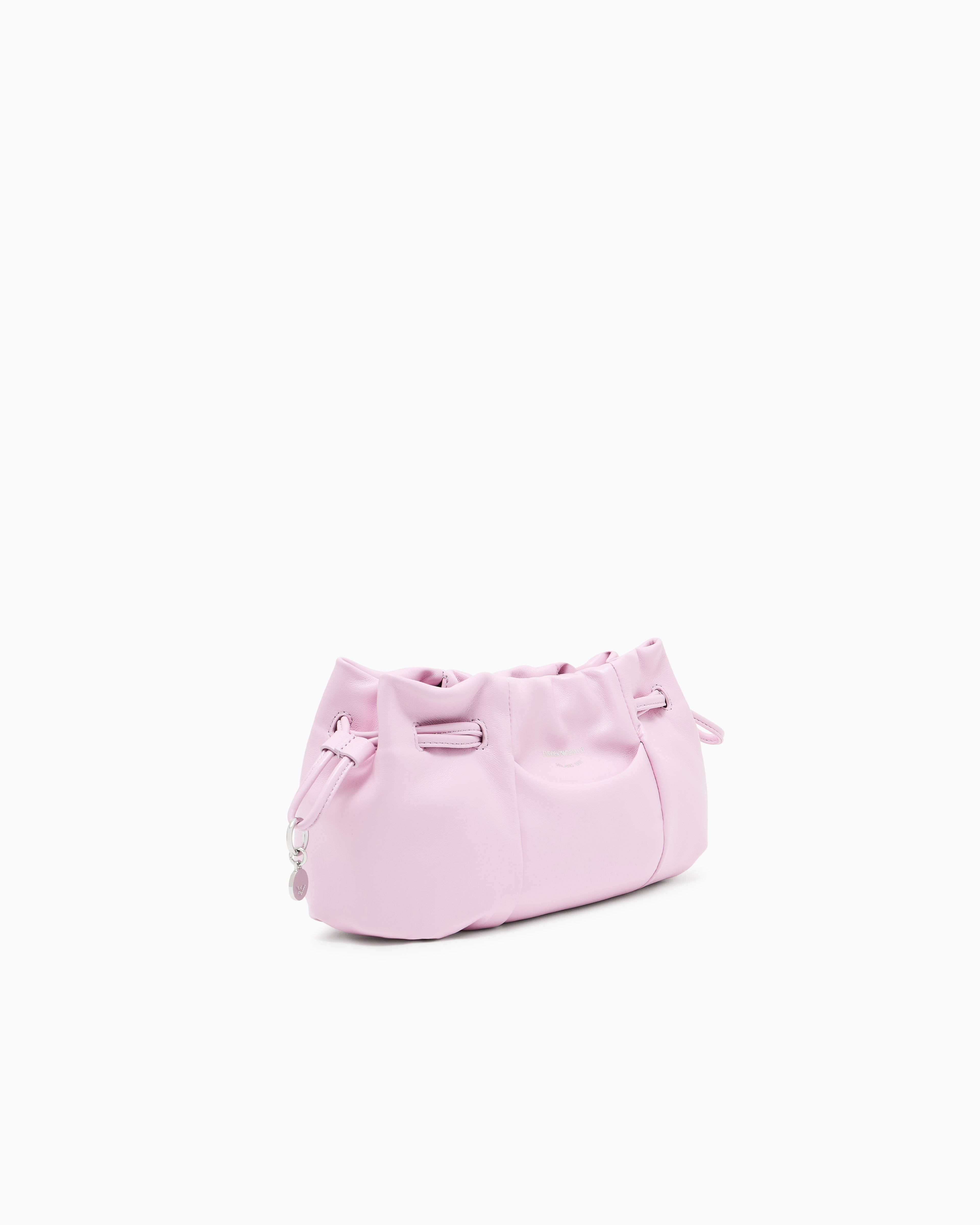 Emporio Armani Small shoulder bag with nappa-leather drawstring