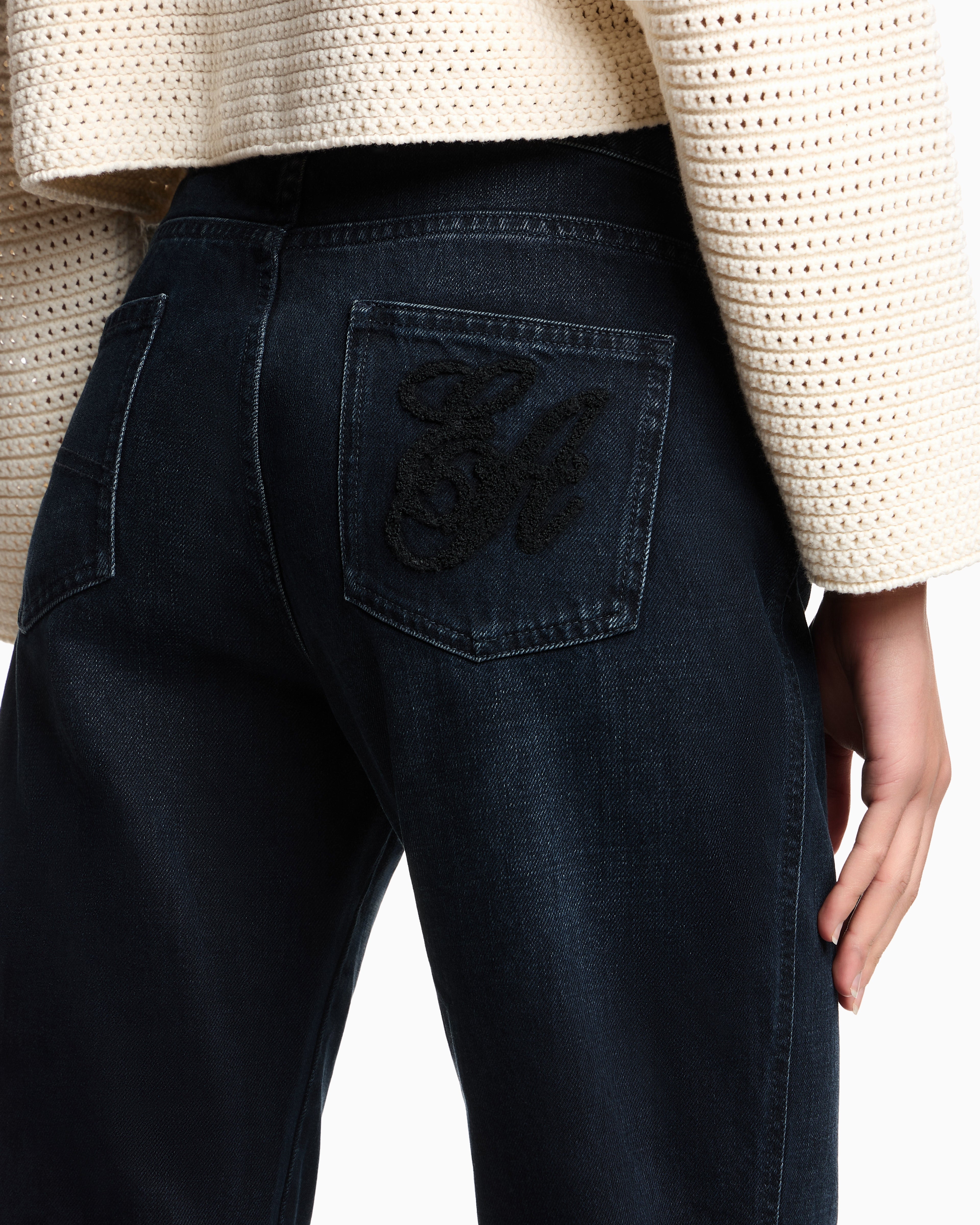 Emporio Armani J9D worn-look, slim-fit denim jeans