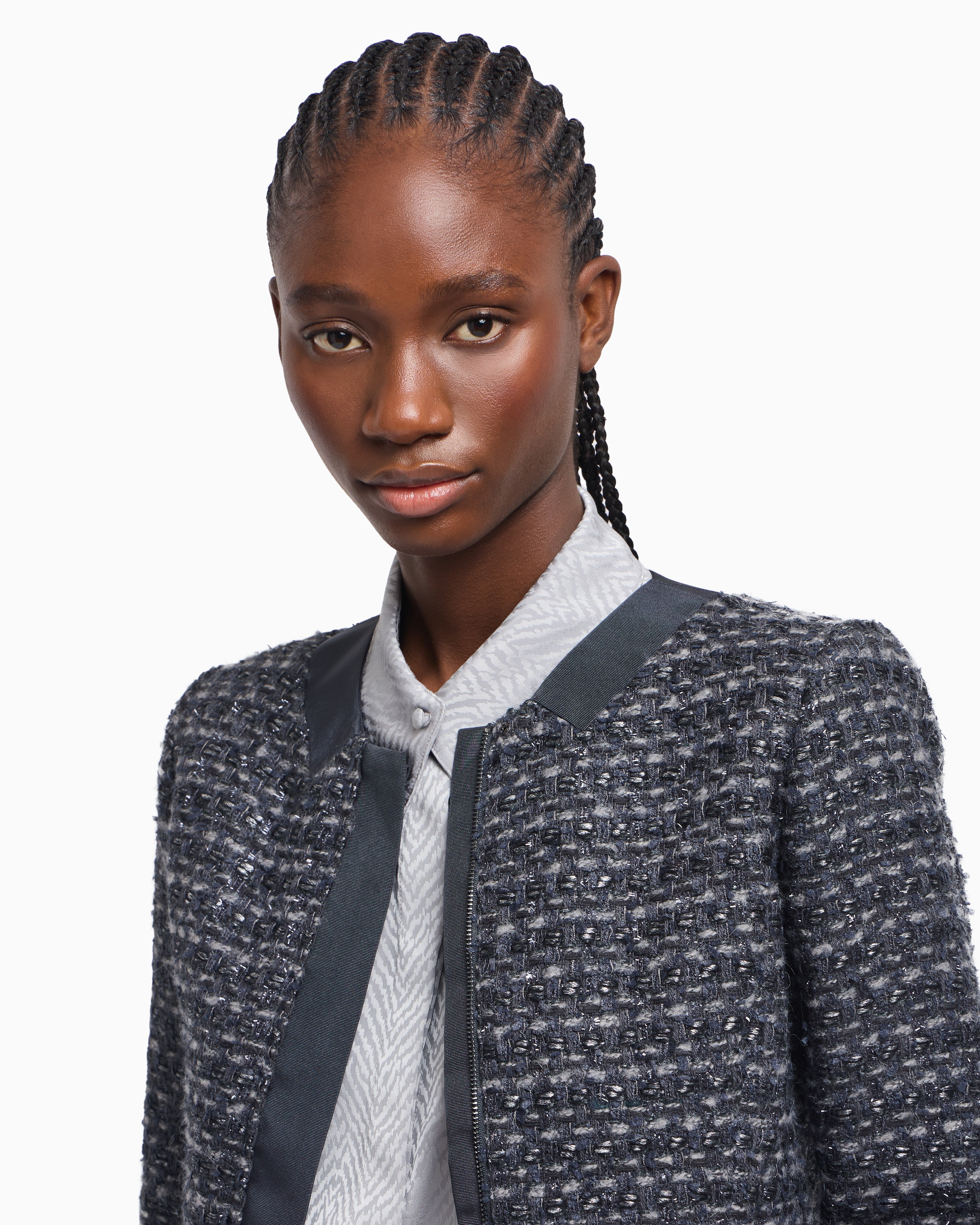 Emporio Armani Lurex tweed jacket