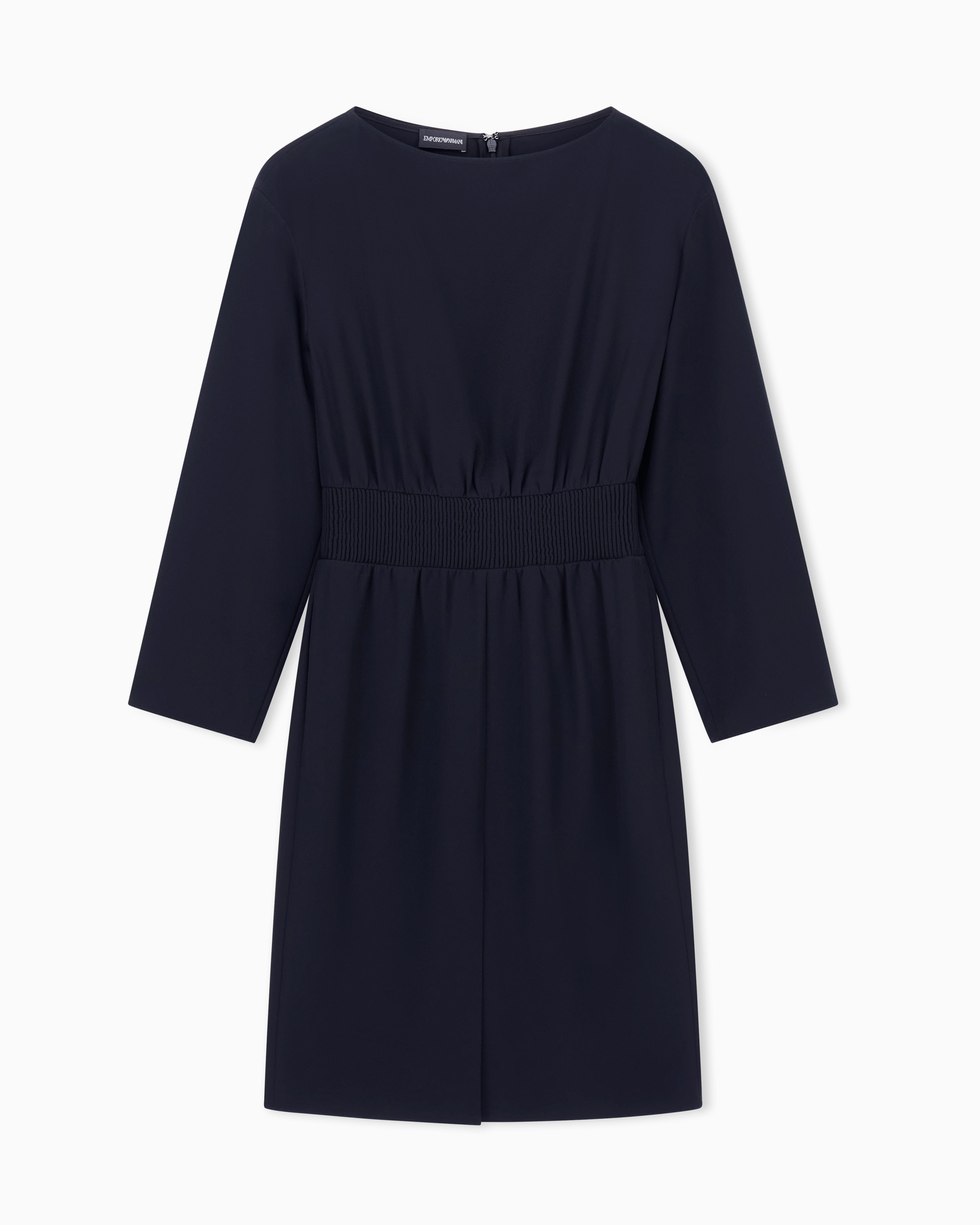 Emporio Armani Technical-cady dress with elasticated waist