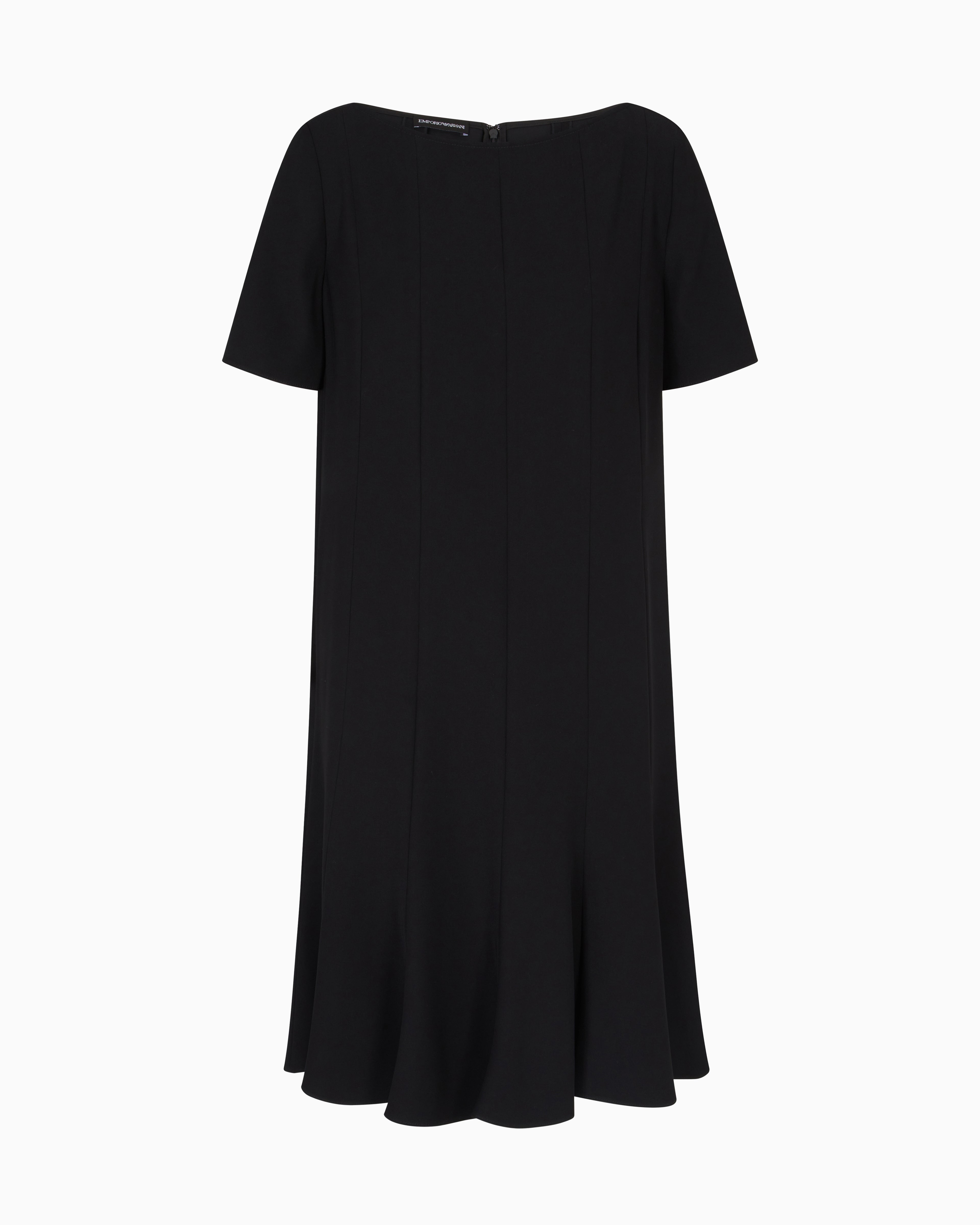 Emporio Armani Technical cady dress with pleats