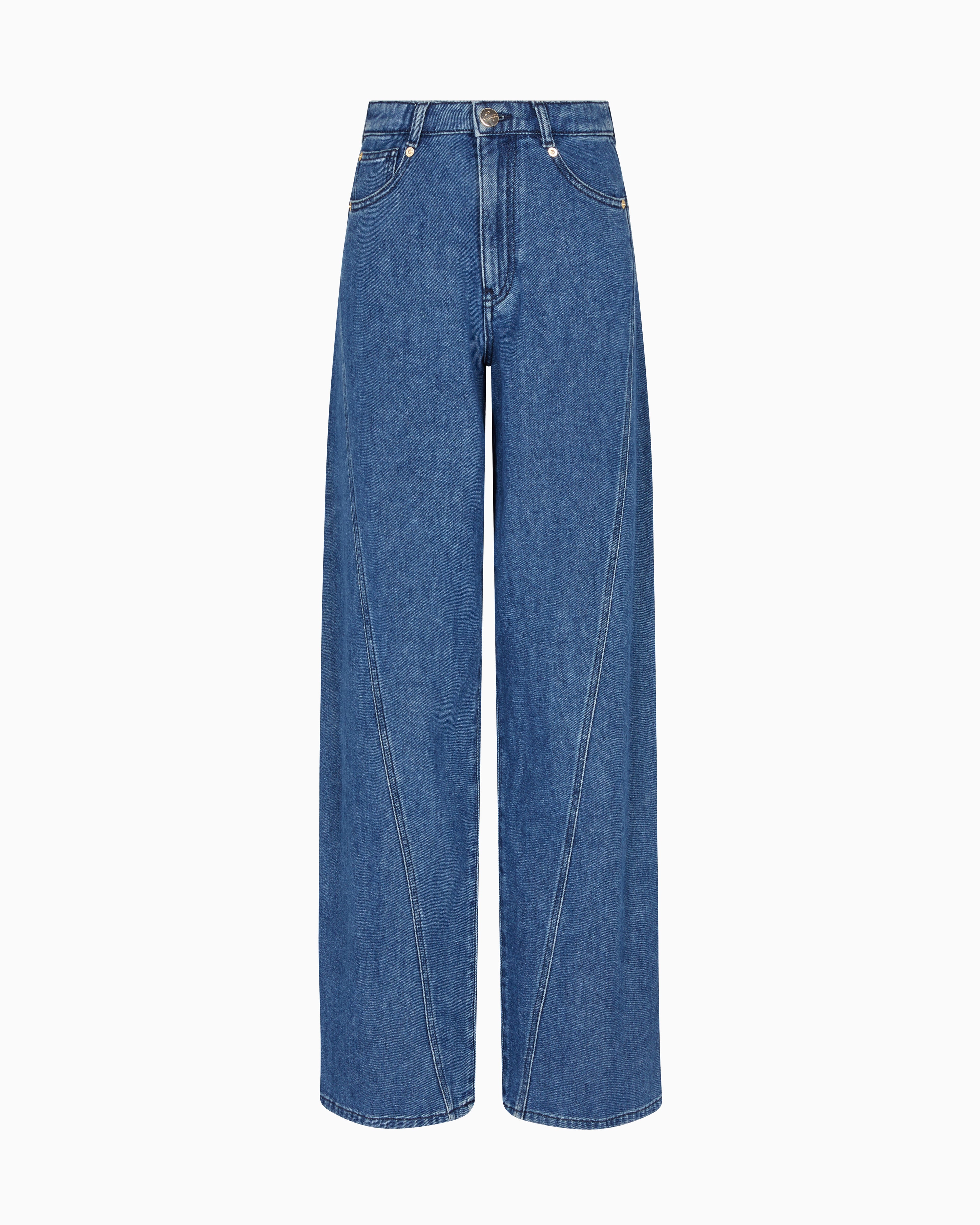 Emporio Armani J6F relaxed-fit, worn-look denim jeans