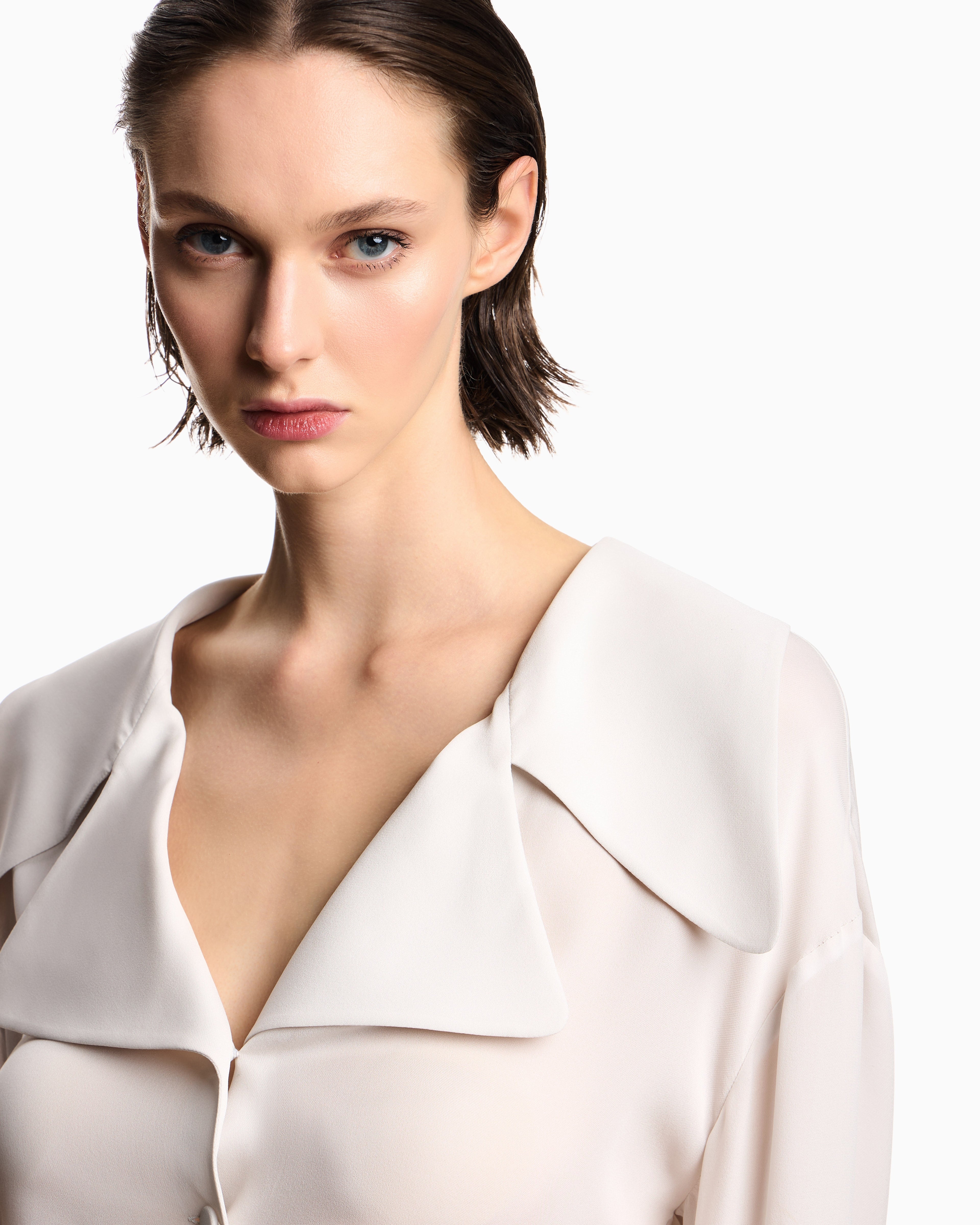 Emporio Armani Icon silk double georgette shirt