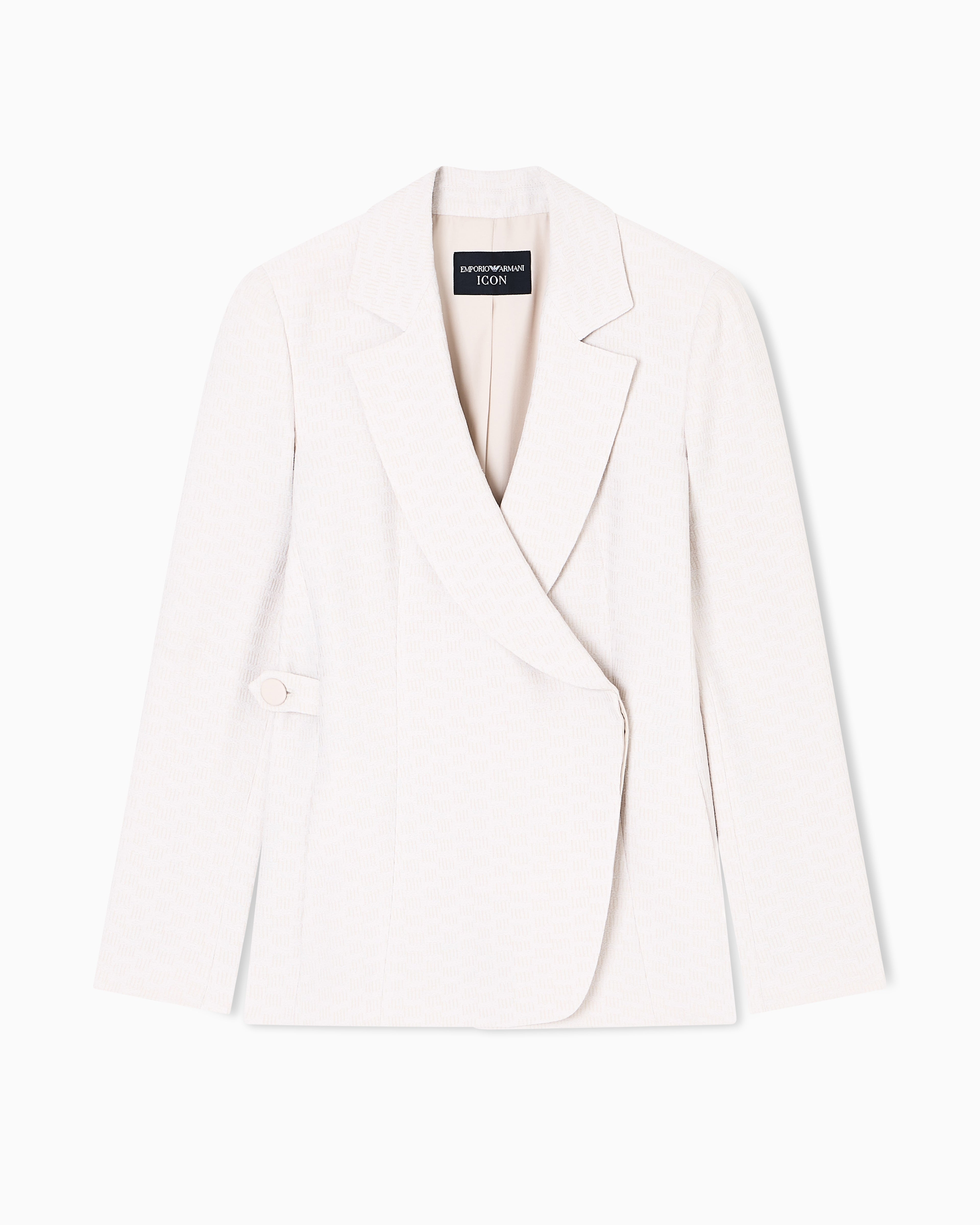 Emporio Armani Icon blazer in flowing, armure fabric