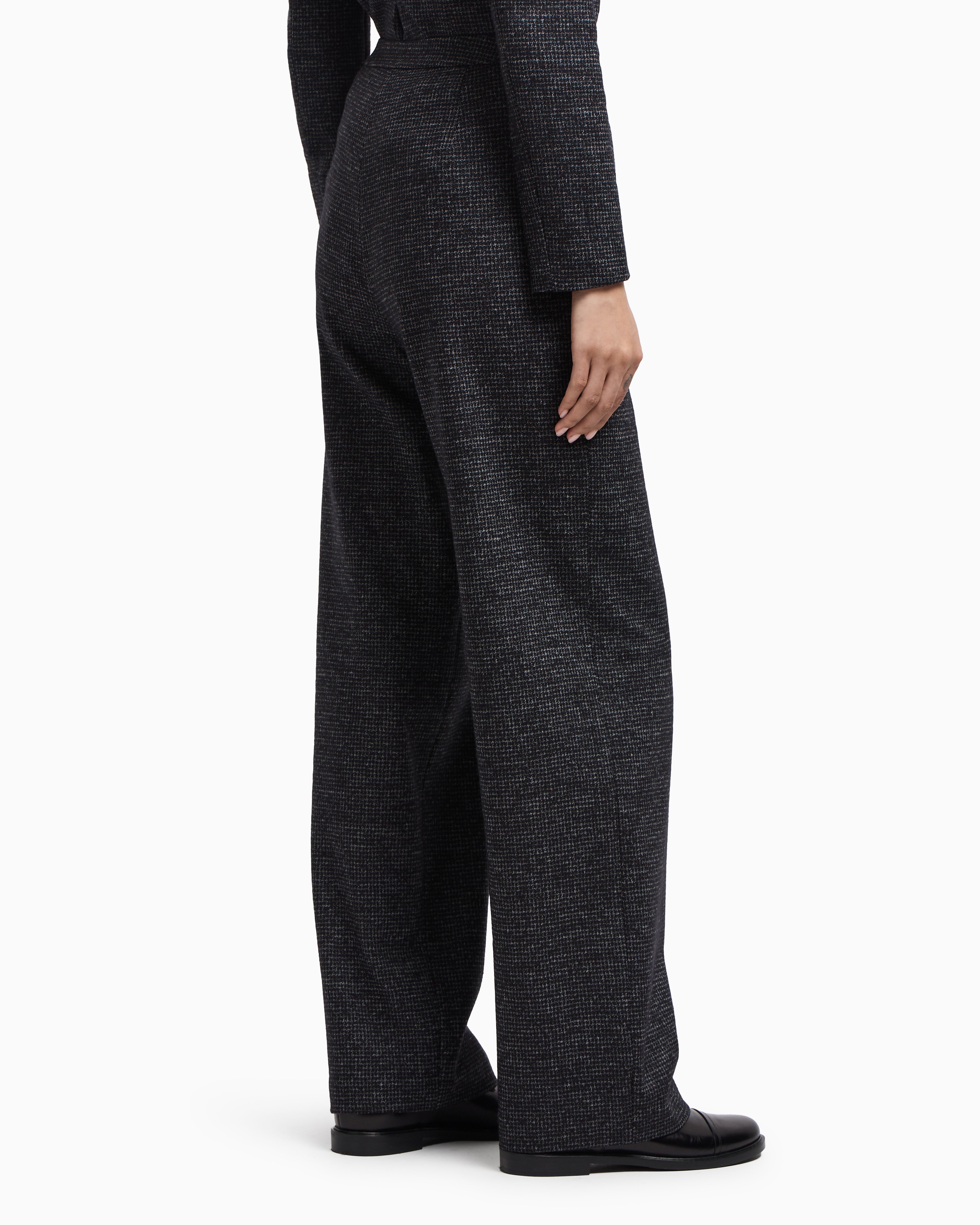 Emporio Armani ASV Icon houndstooth cloth trousers