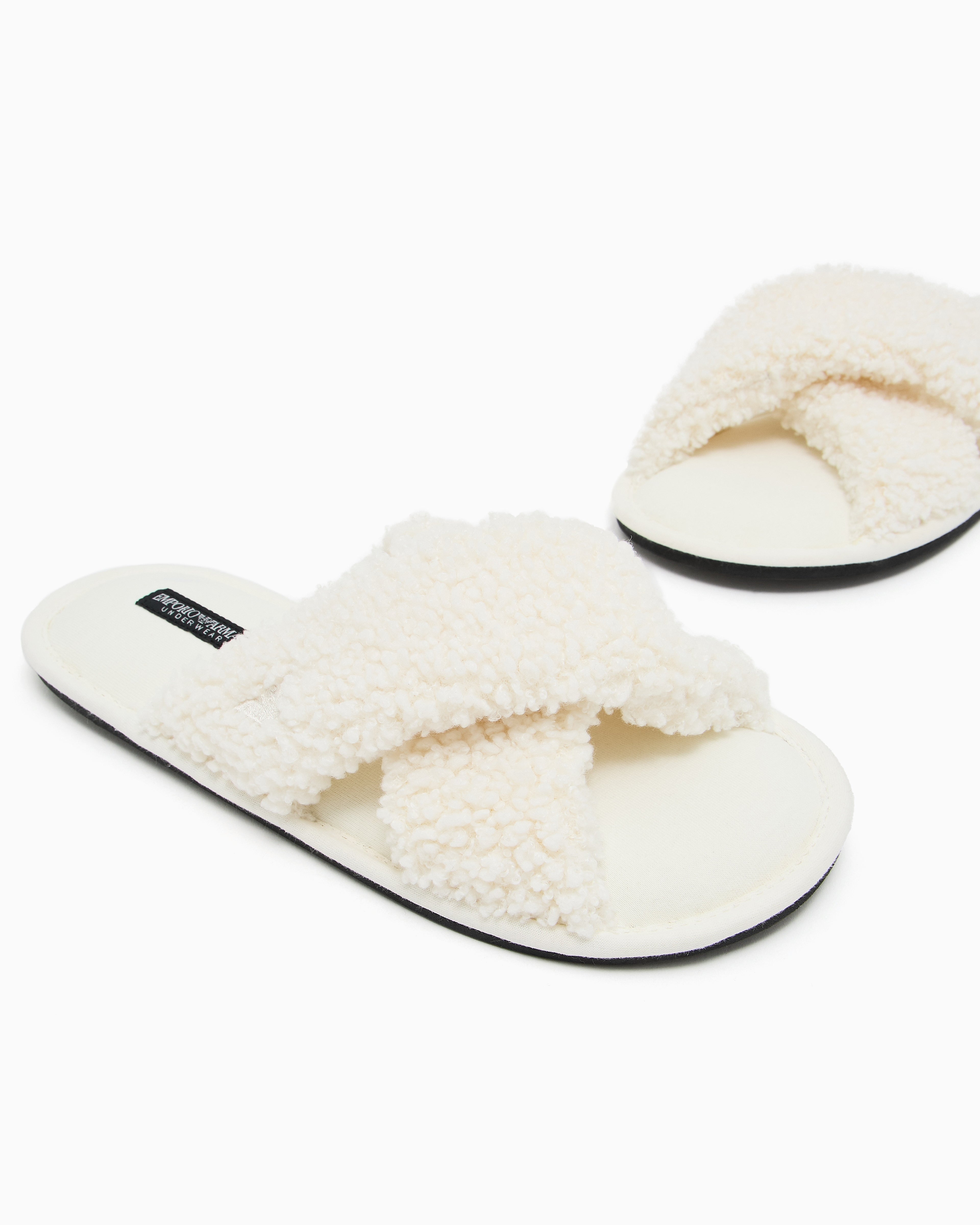 Emporio Armani Furry slippers