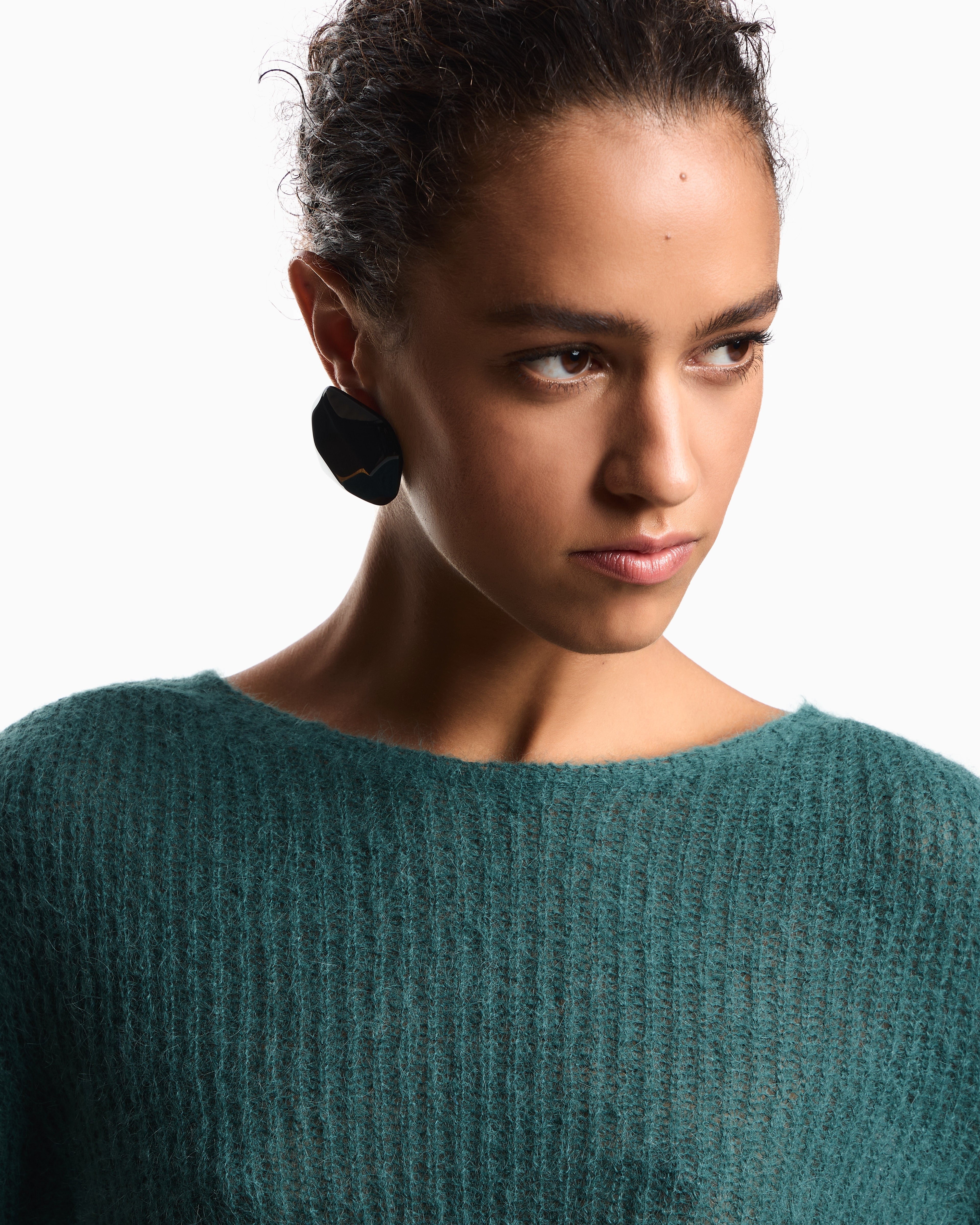 Emporio Armani Alpaca wool-blend, crew-neck jumper