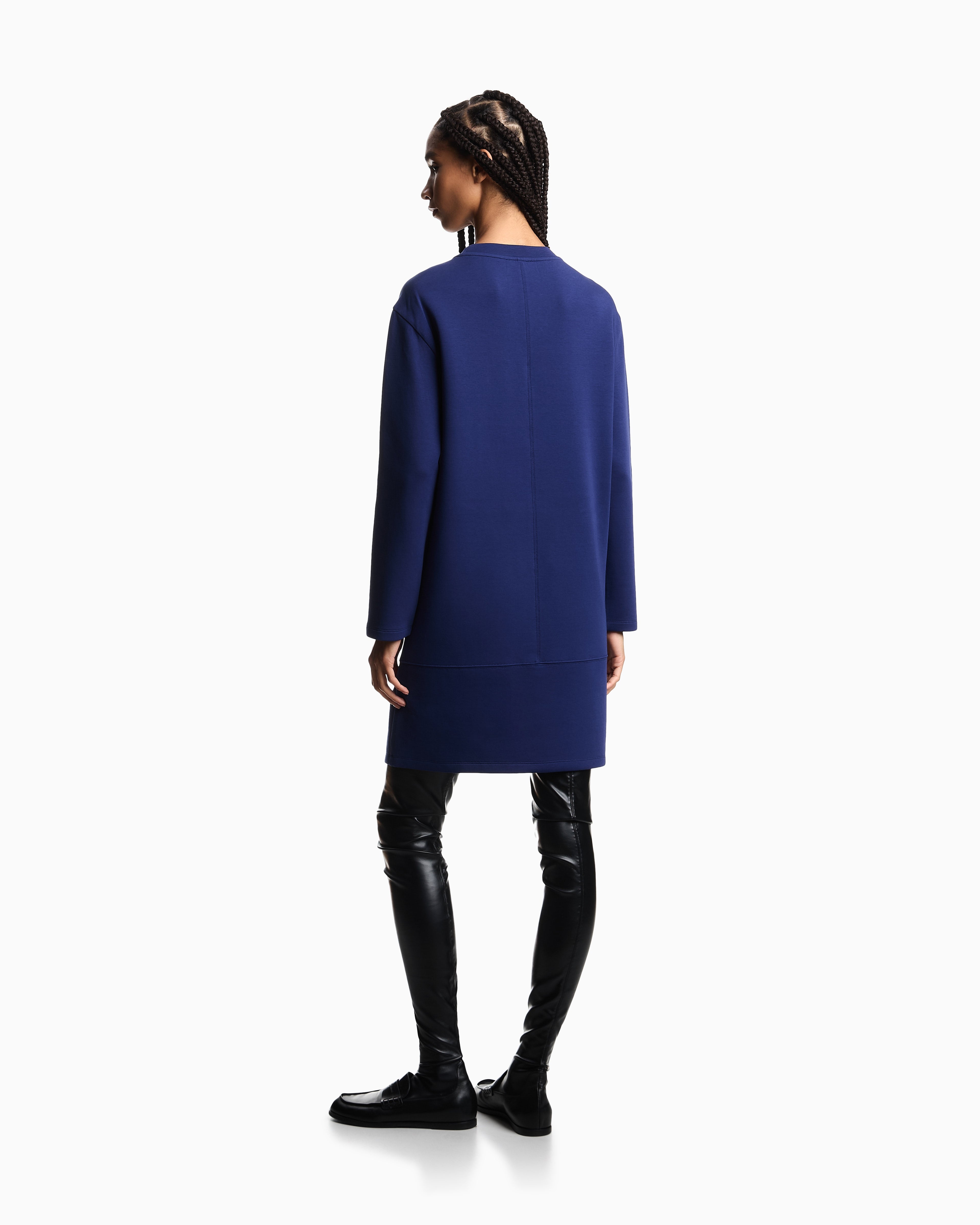 Emporio Armani Double jersey crew-neck dress