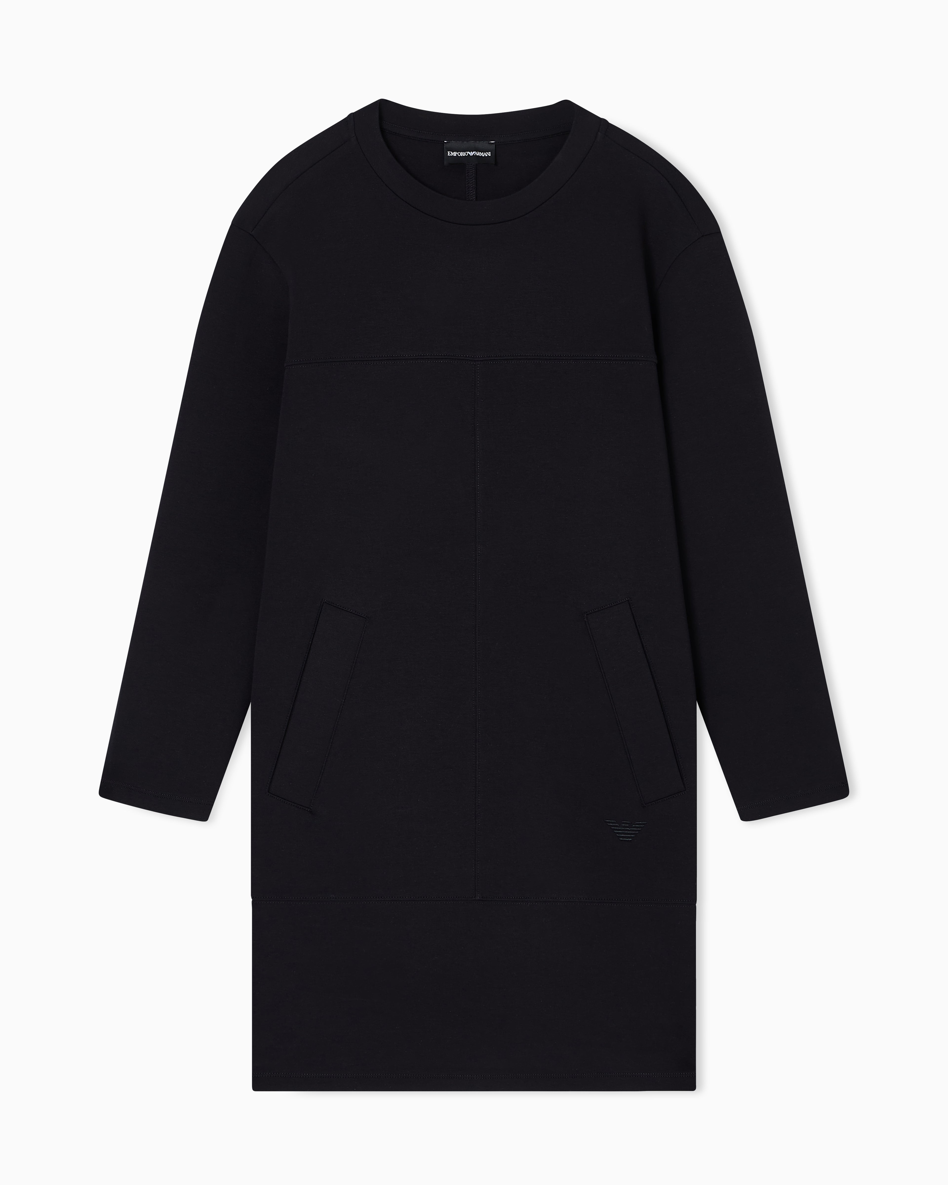 Emporio Armani Double jersey crew-neck dress
