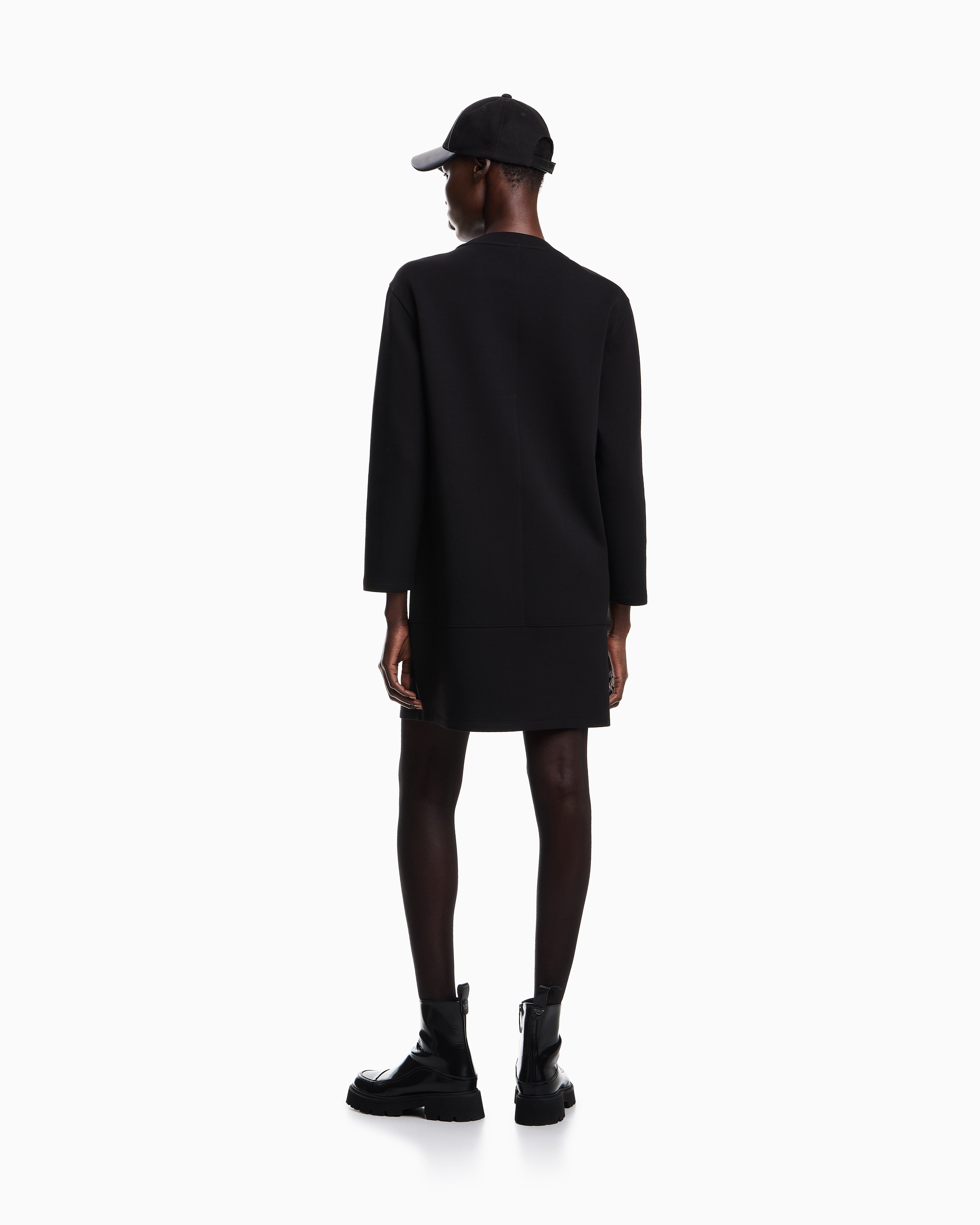 Emporio Armani Double jersey crew-neck dress