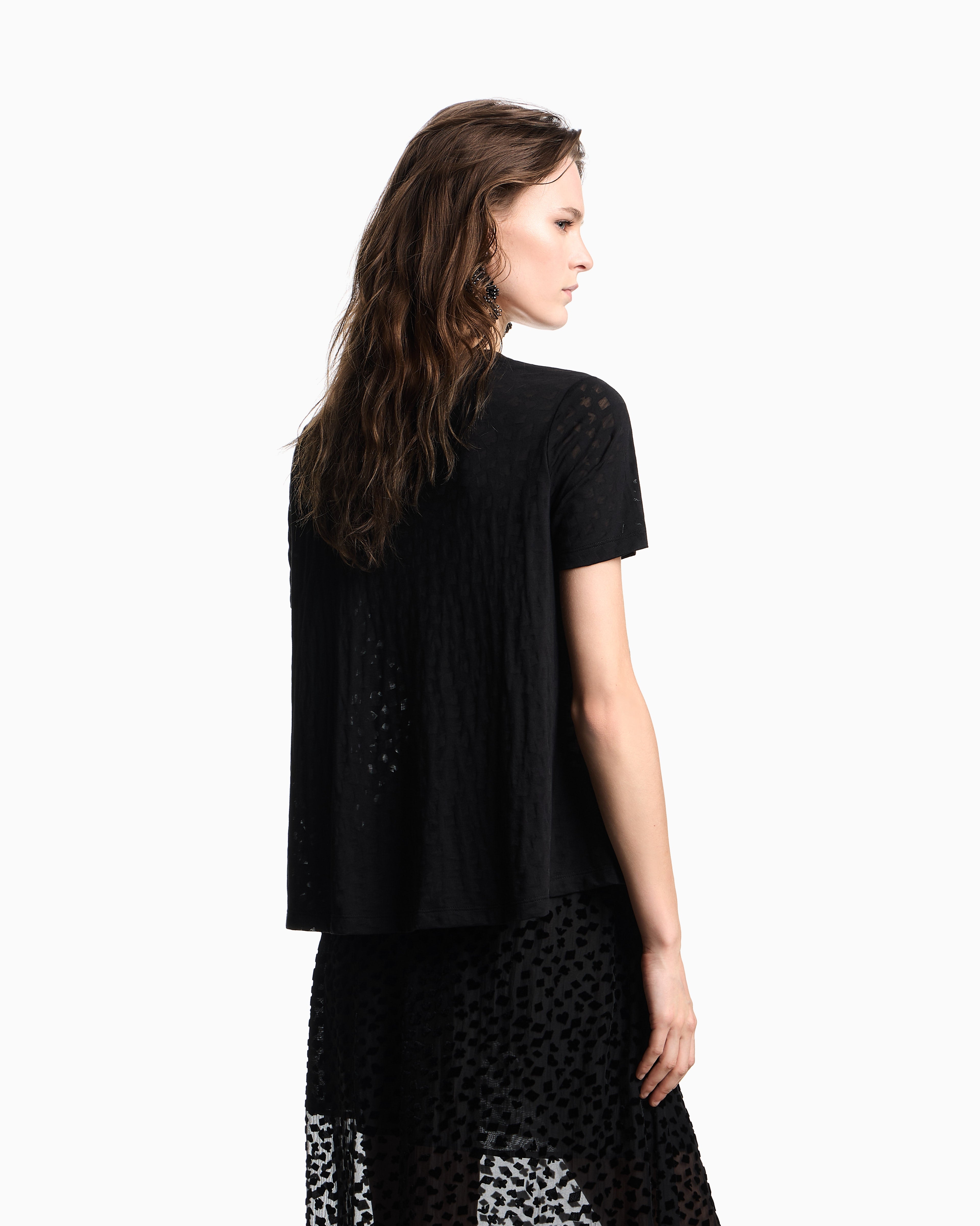 Emporio Armani Jeu de Cartes devoré jersey T-shirt
