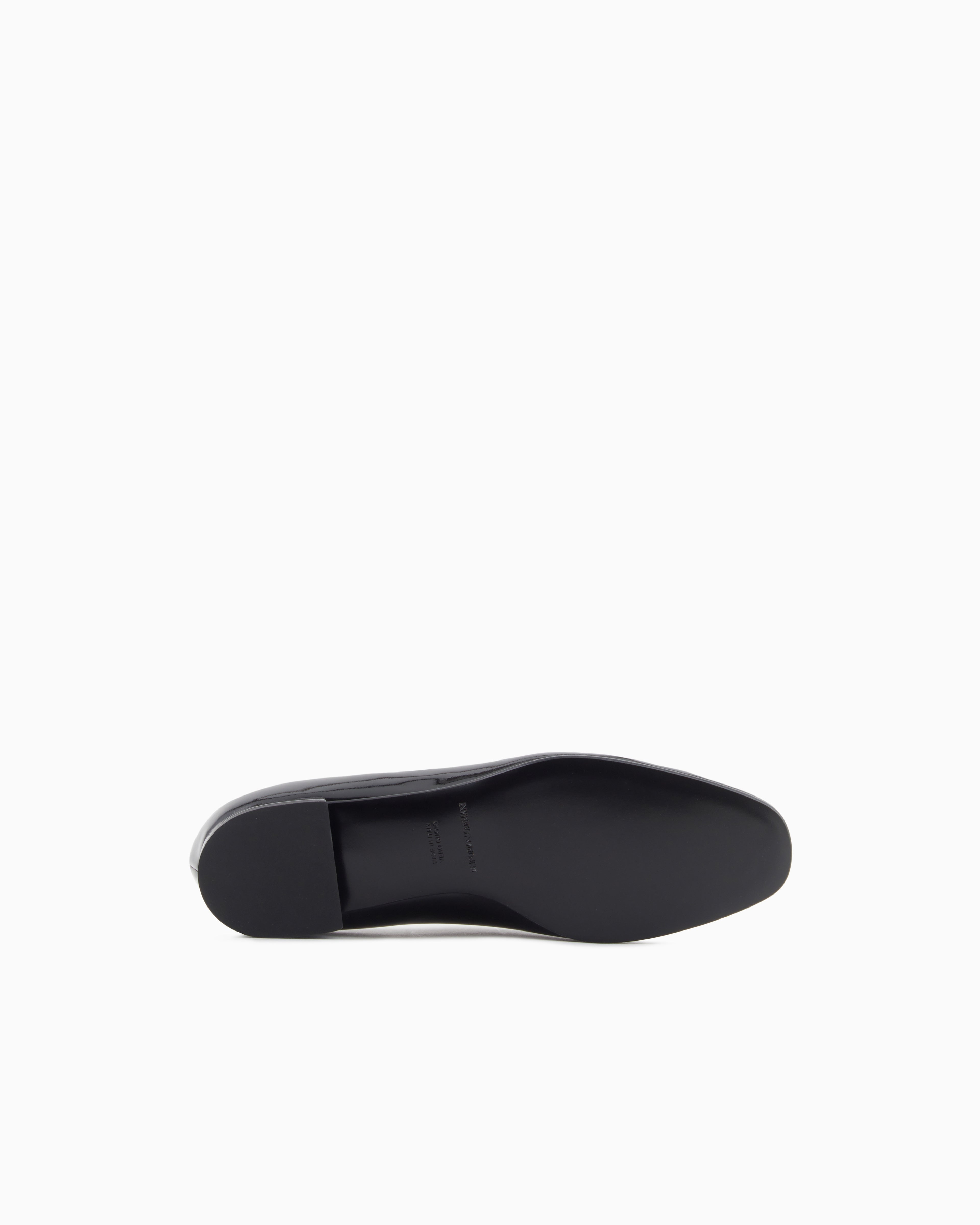 Emporio Armani Patent Leather Mary Jane Ballerinas Black