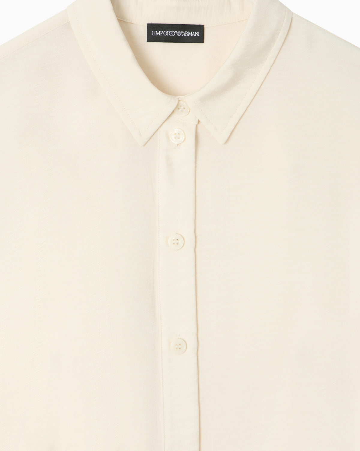 Emporio Armani Two-piece-effect technical rayon dress