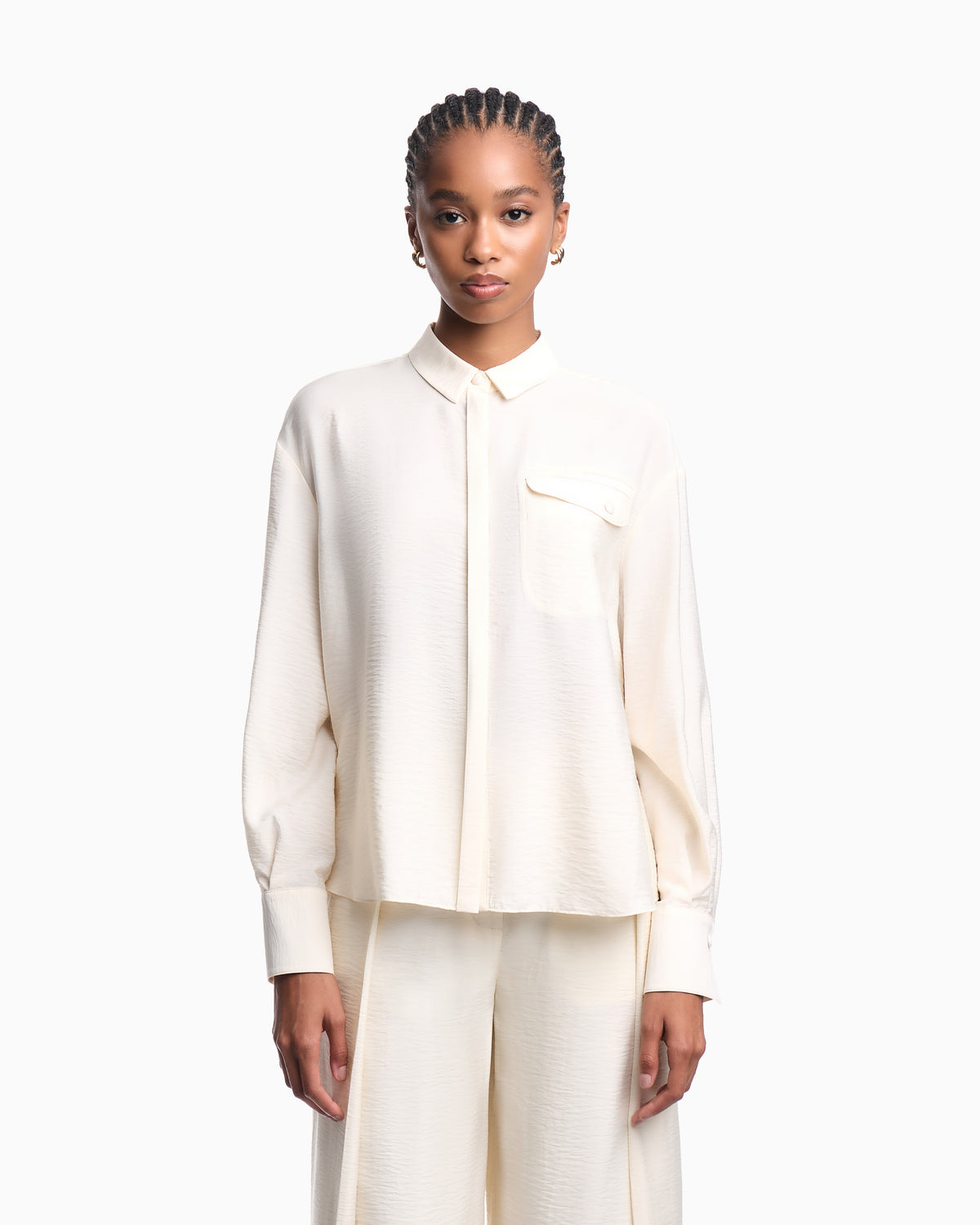Emporio Armani Technical rayon shirt
