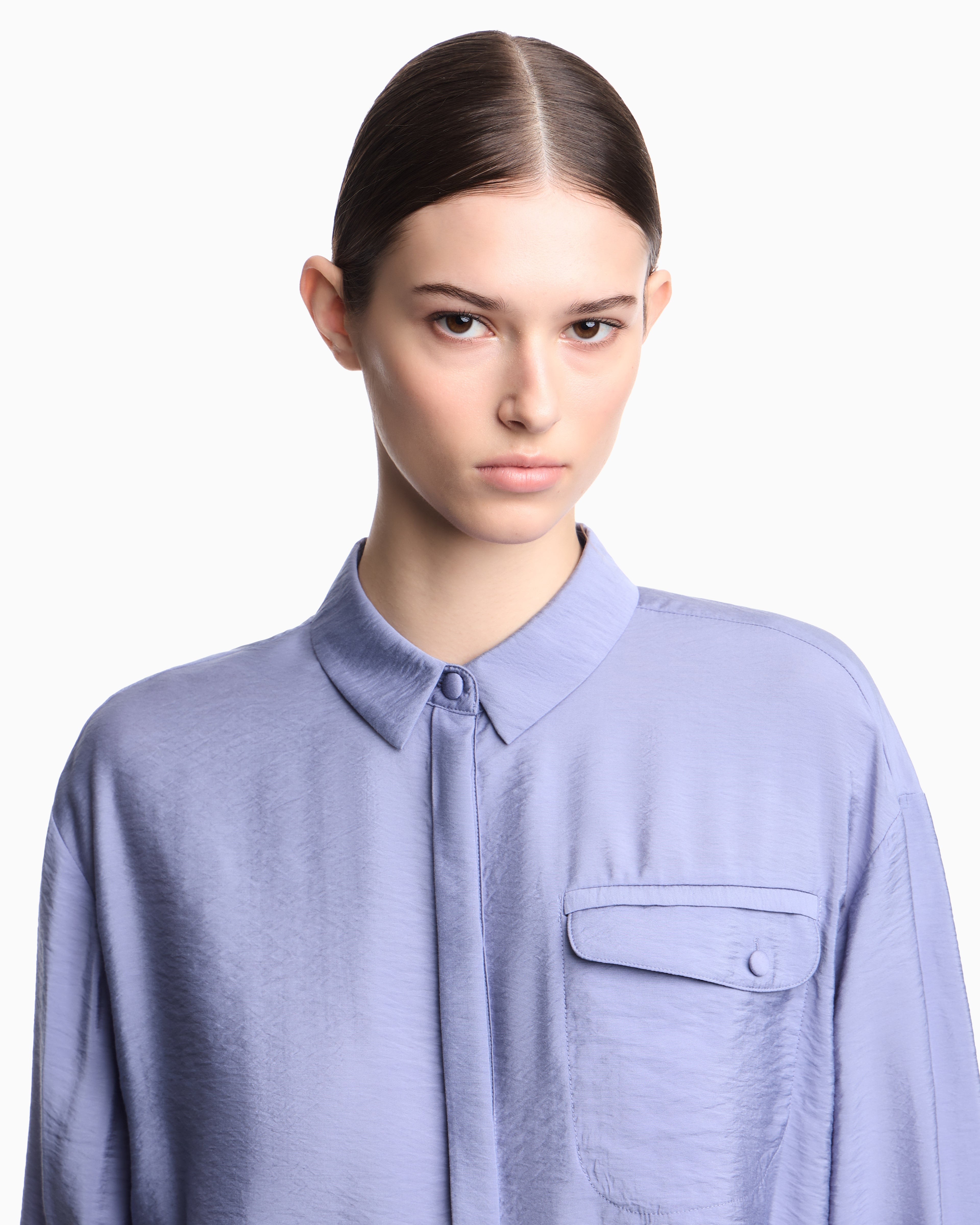 Emporio Armani Technical rayon shirt