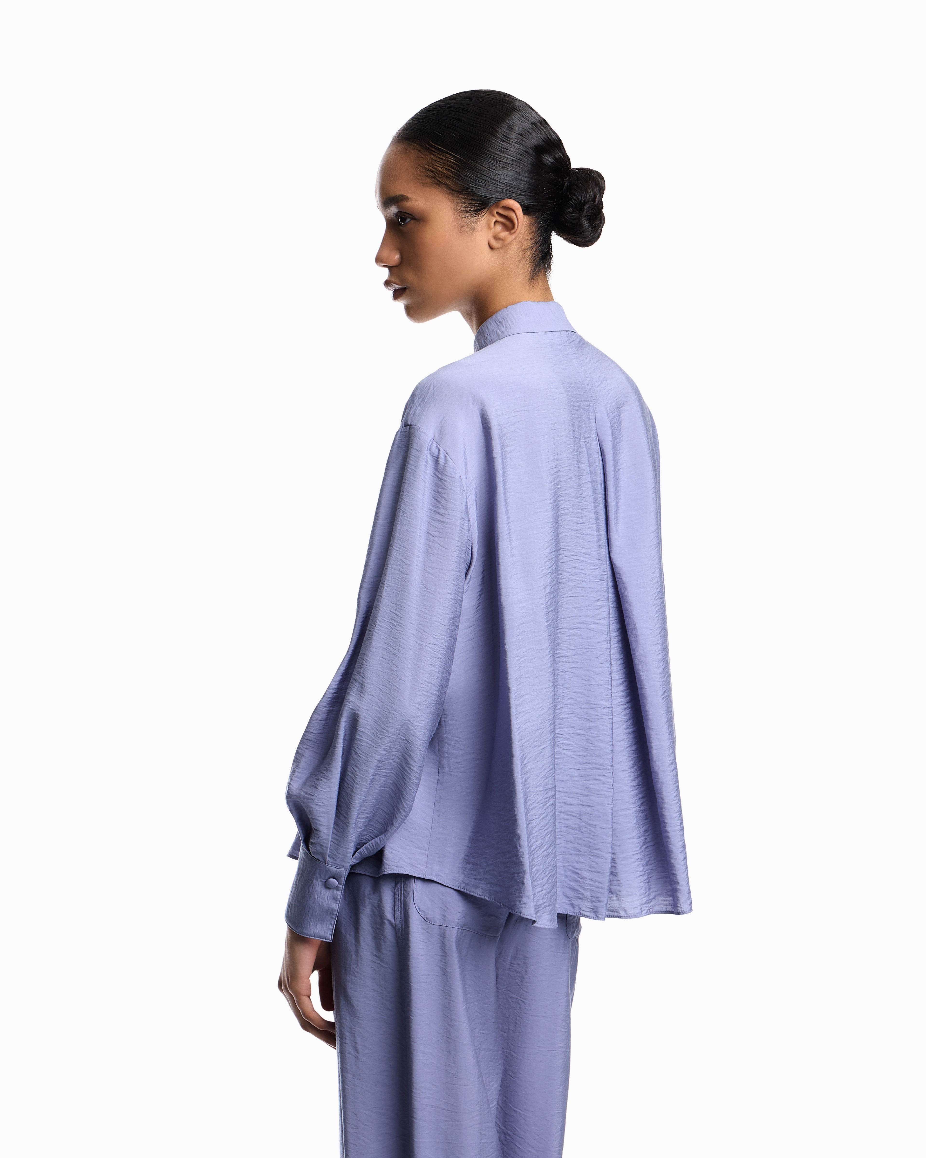 Emporio Armani Technical rayon shirt