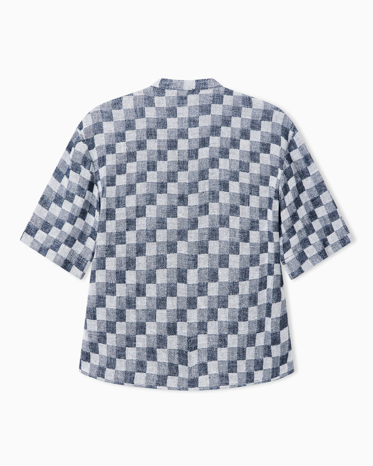 Emporio Armani Check linen gauze shirt