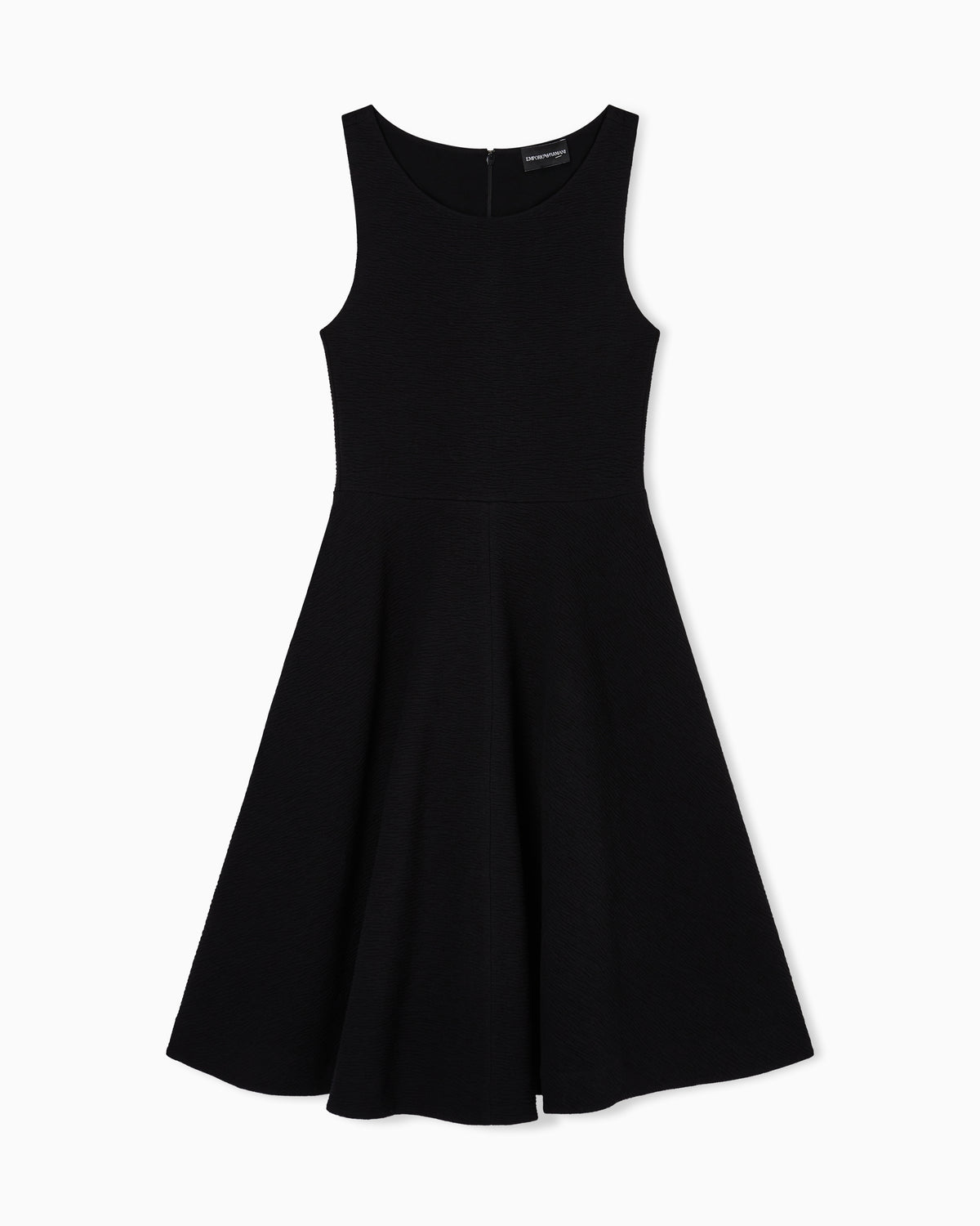 Emporio Armani Embossed jersey full-skirted dress
