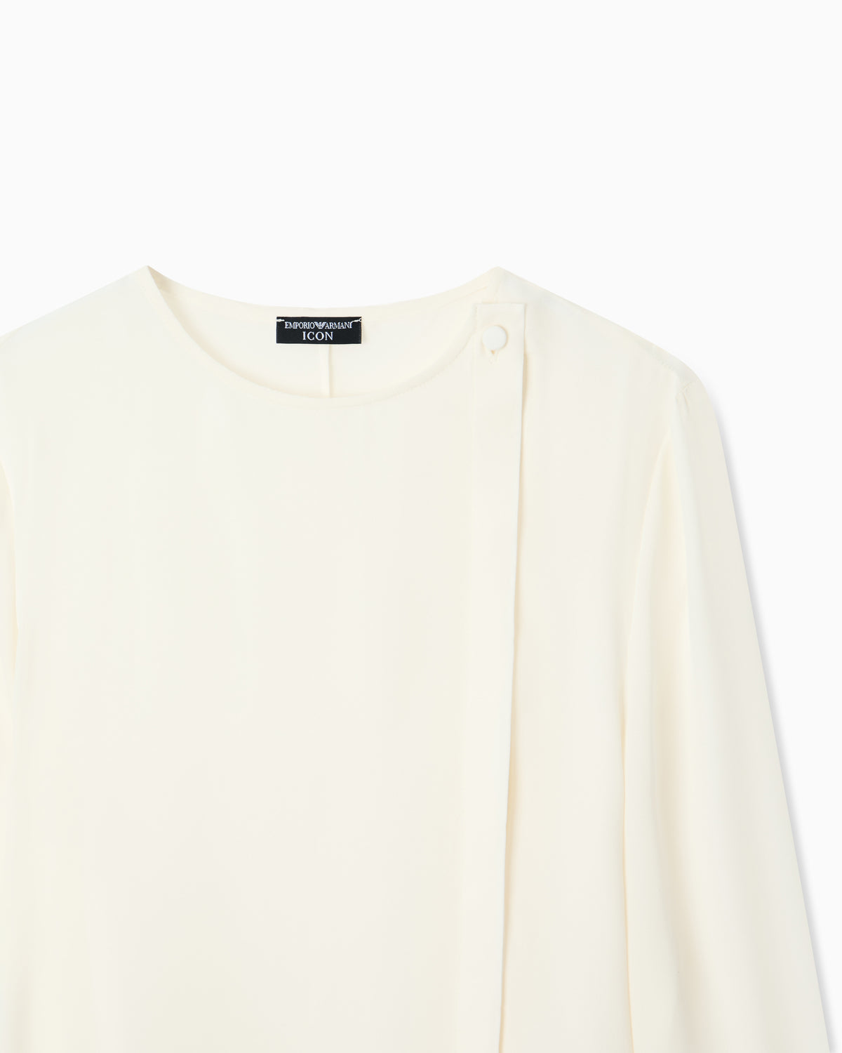 Emporio Armani Icon blouse in silk double georgette