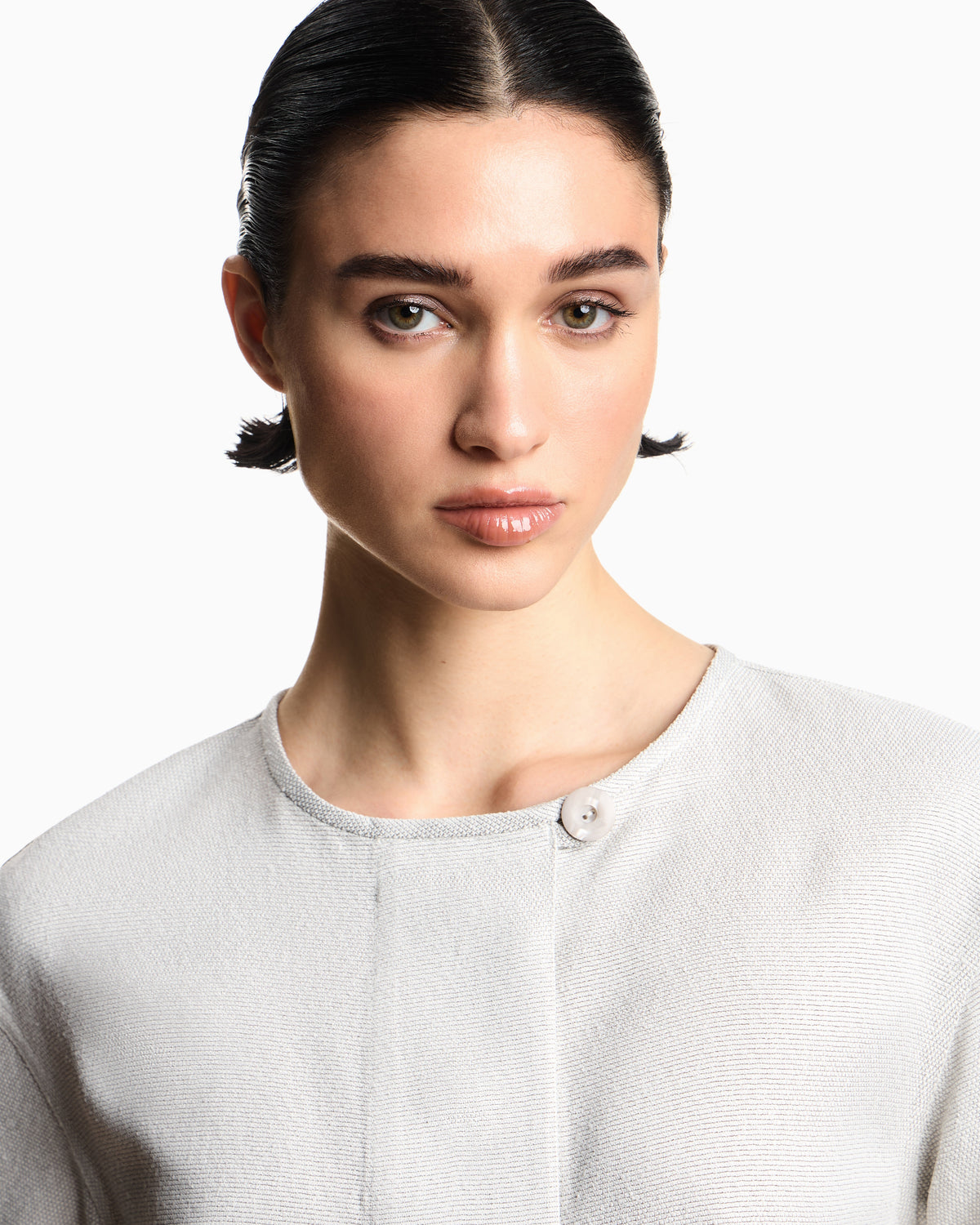 Emporio Armani Icon armure viscose jacket