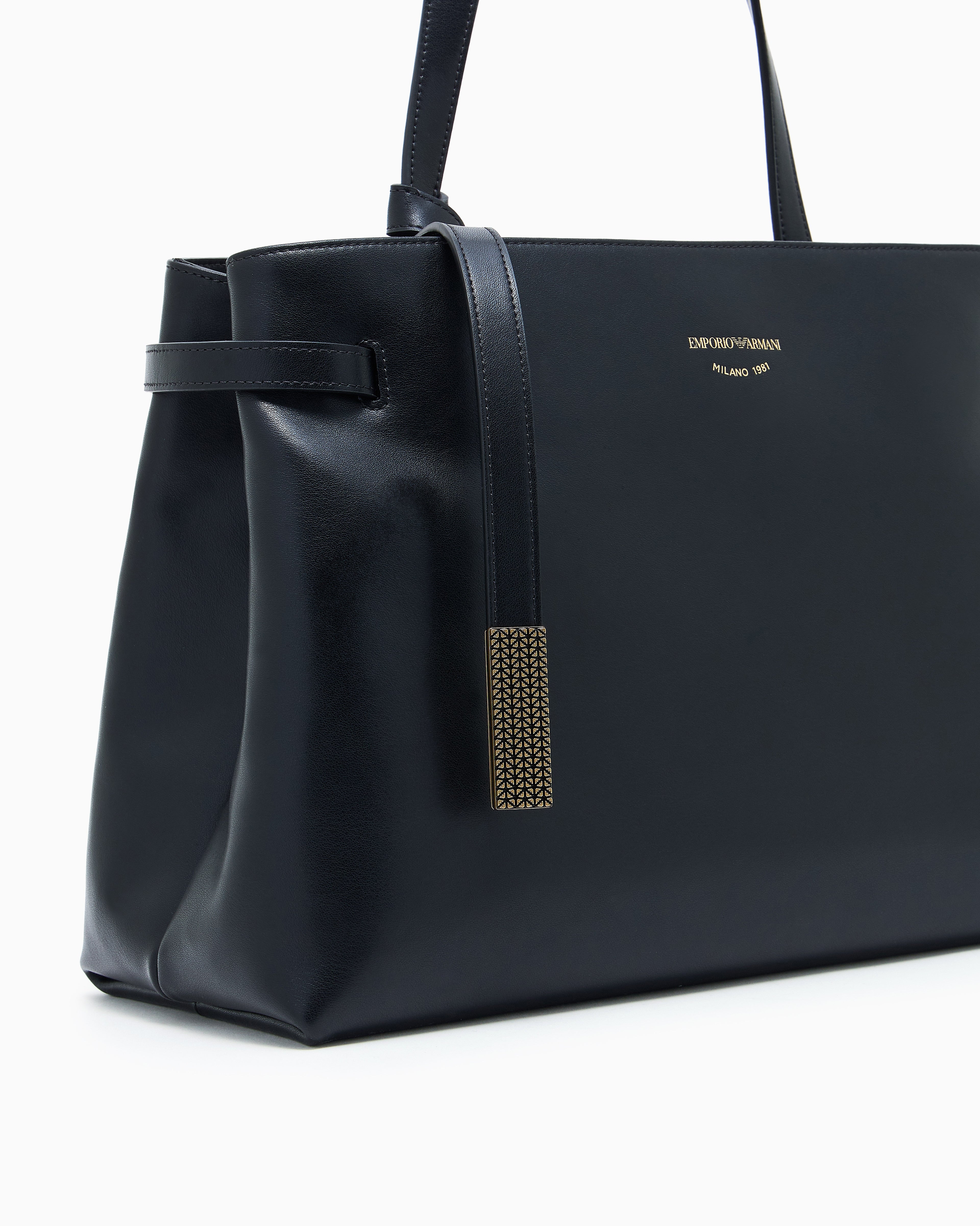 Emporio Armani Smooth leather shoulder bag