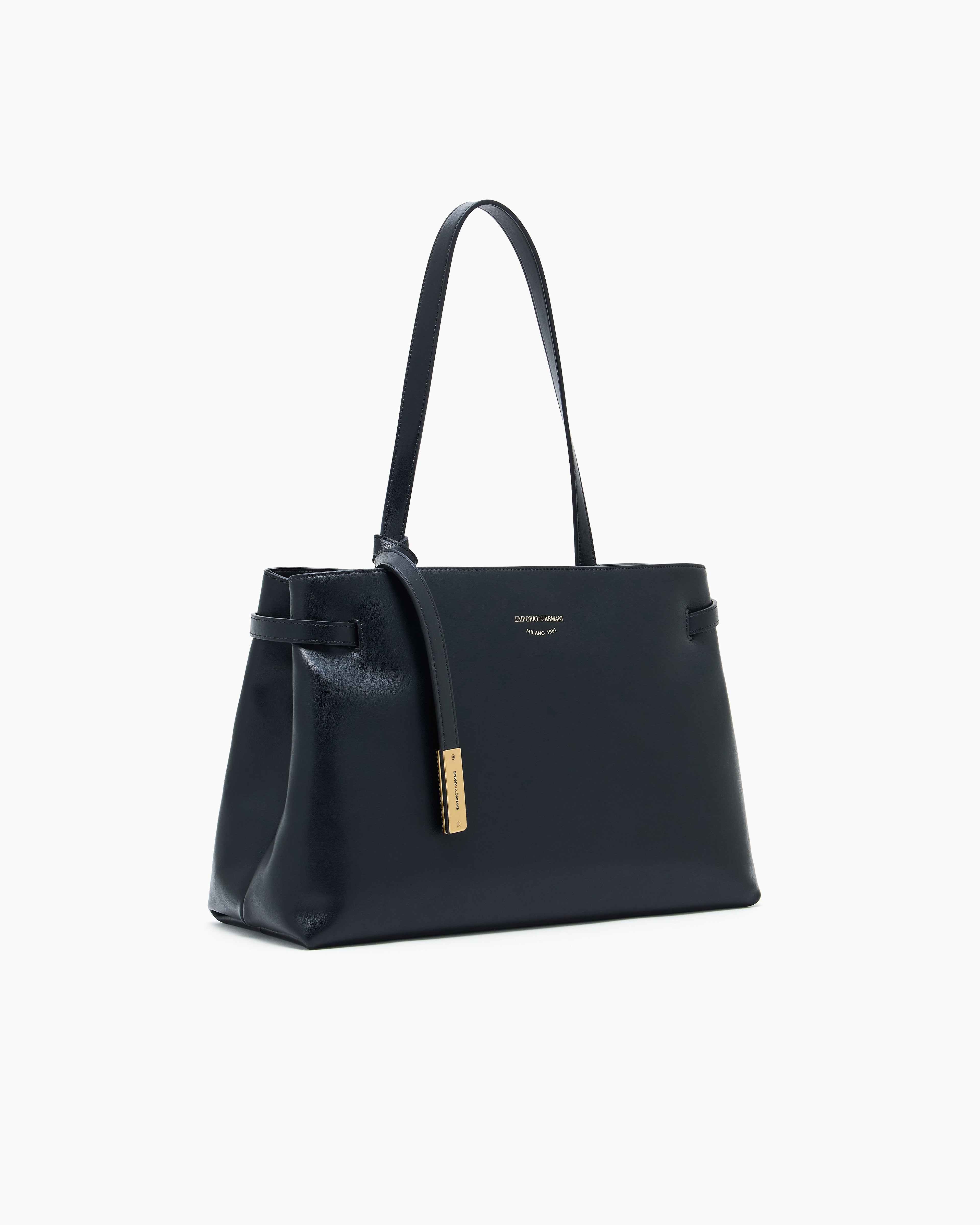 Emporio Armani Smooth leather shoulder bag