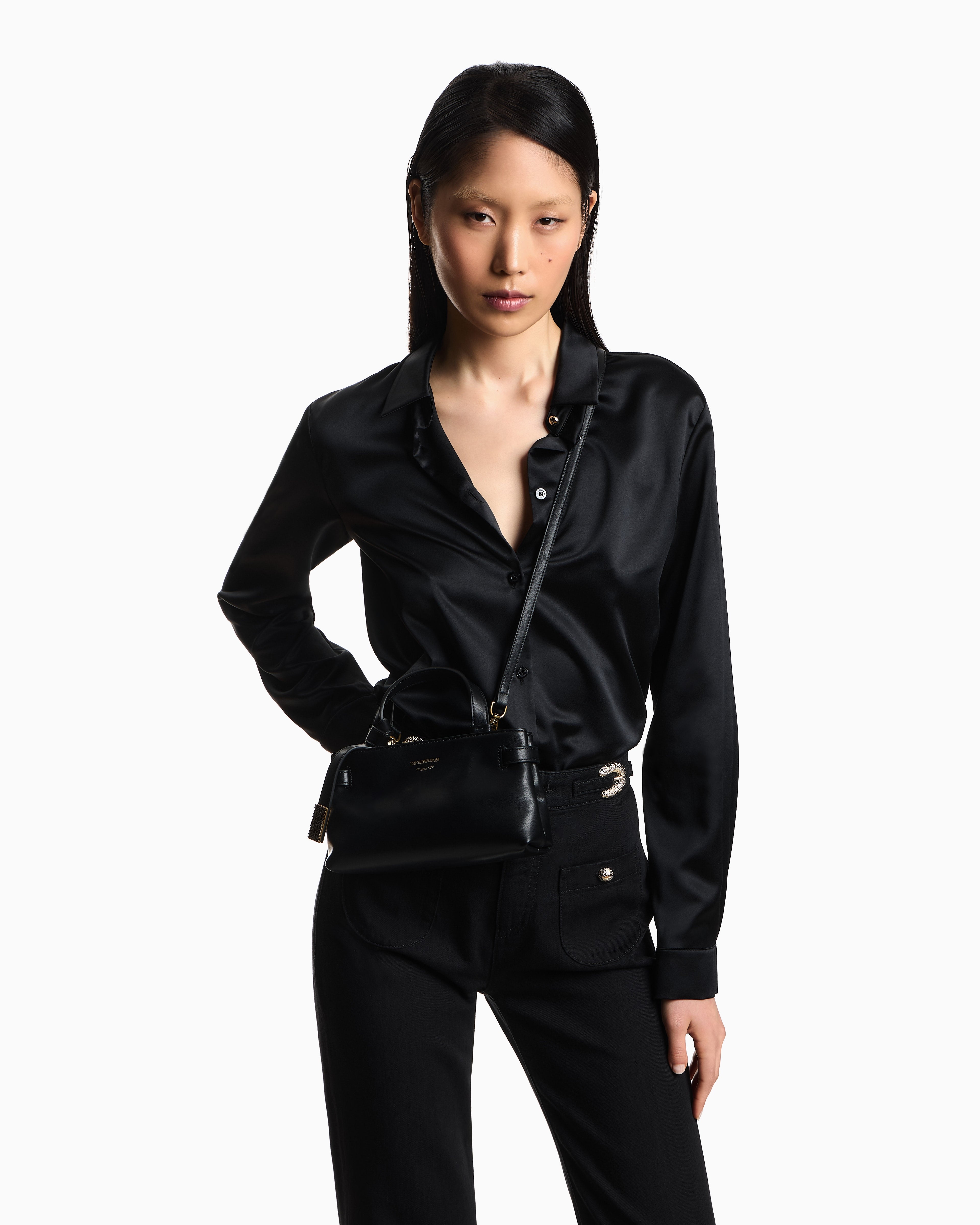 Emporio Armani Smooth leather mini bag