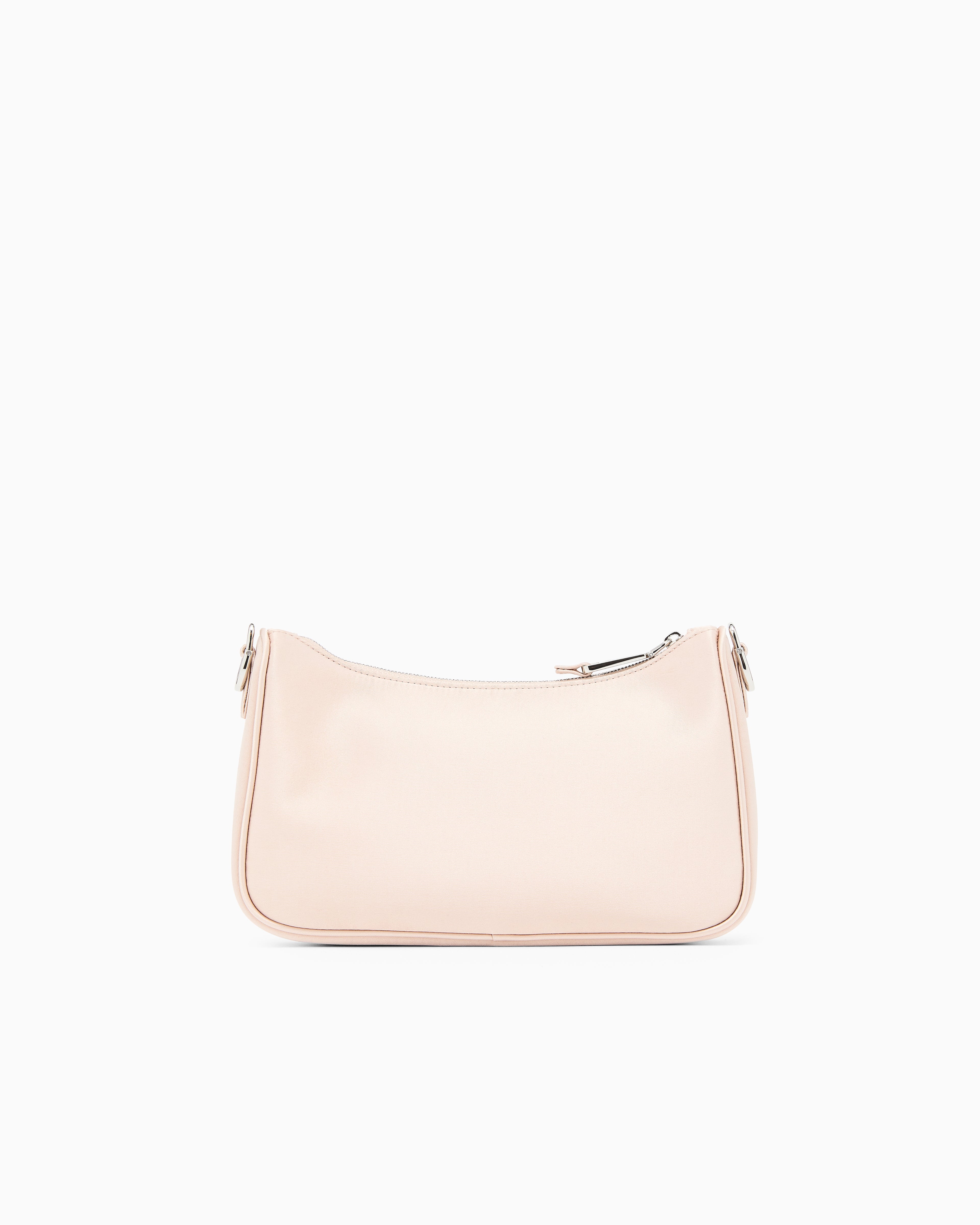 Emporio Armani Satin shoulder bag with chain strap