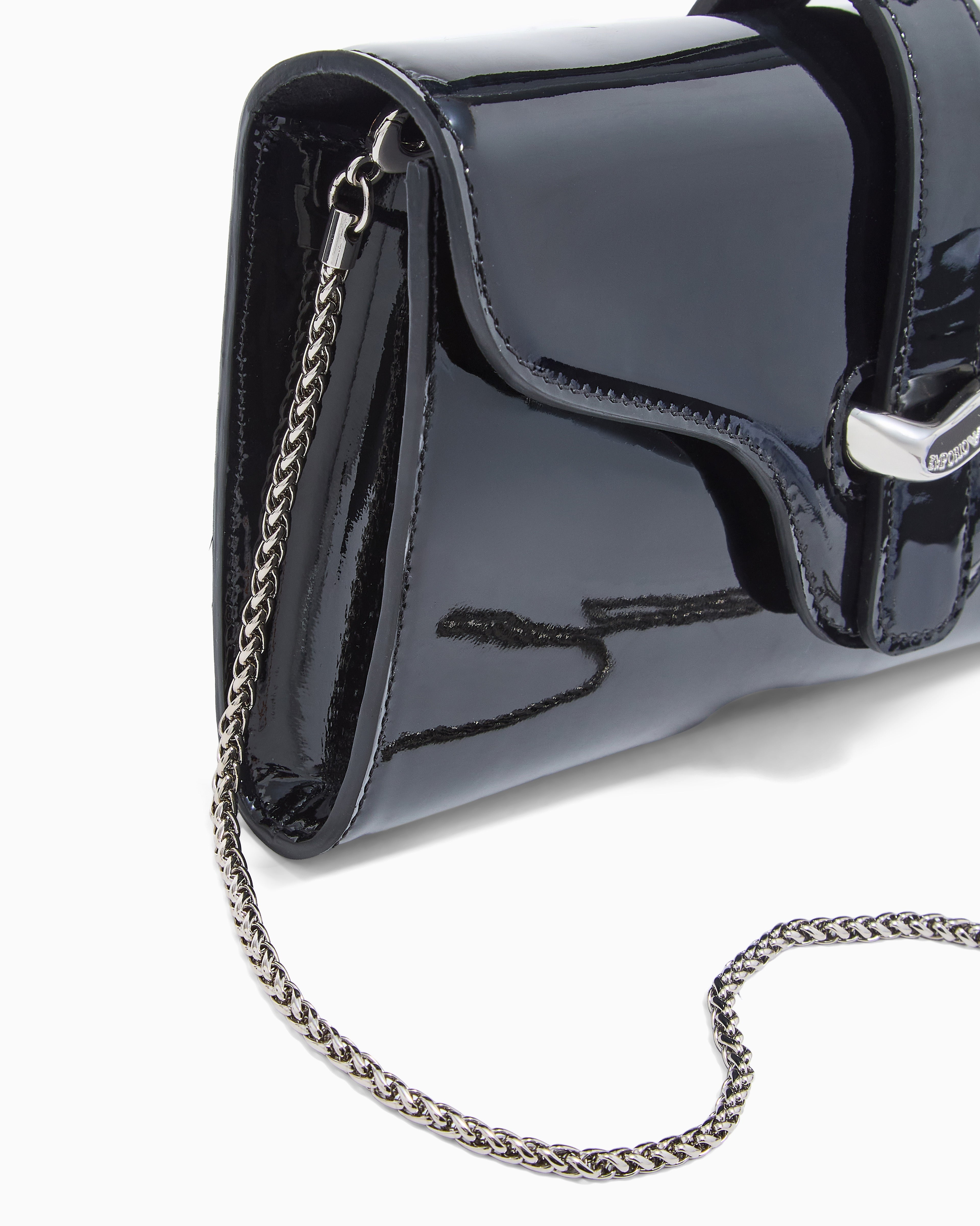 Emporio Armani Patent leather mini shoulder bag