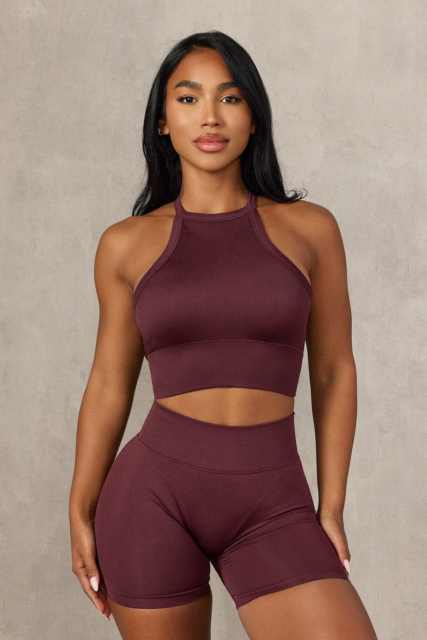 YoungLA W472 Legacy Seamless Tank Burgundy