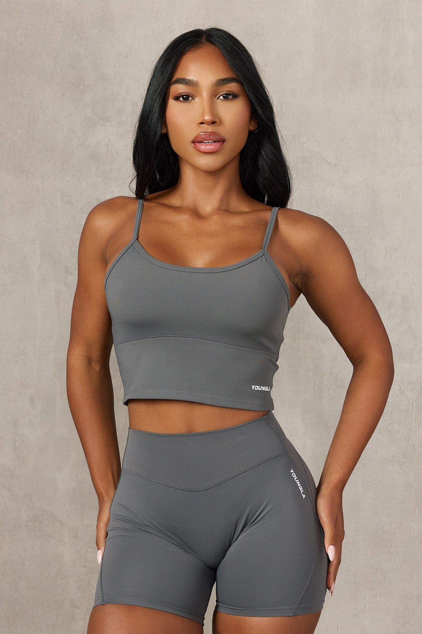 YoungLA W353 Locked In Tank Charcoal