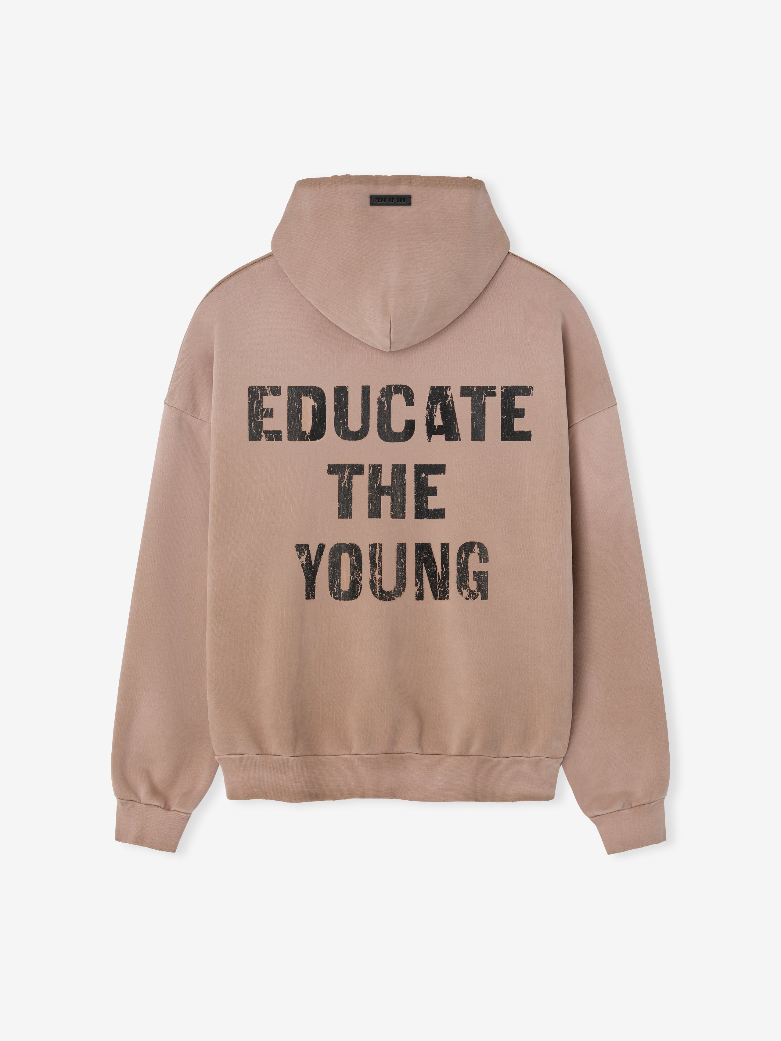 Essentials Educate Hoodie Dune Pearl
