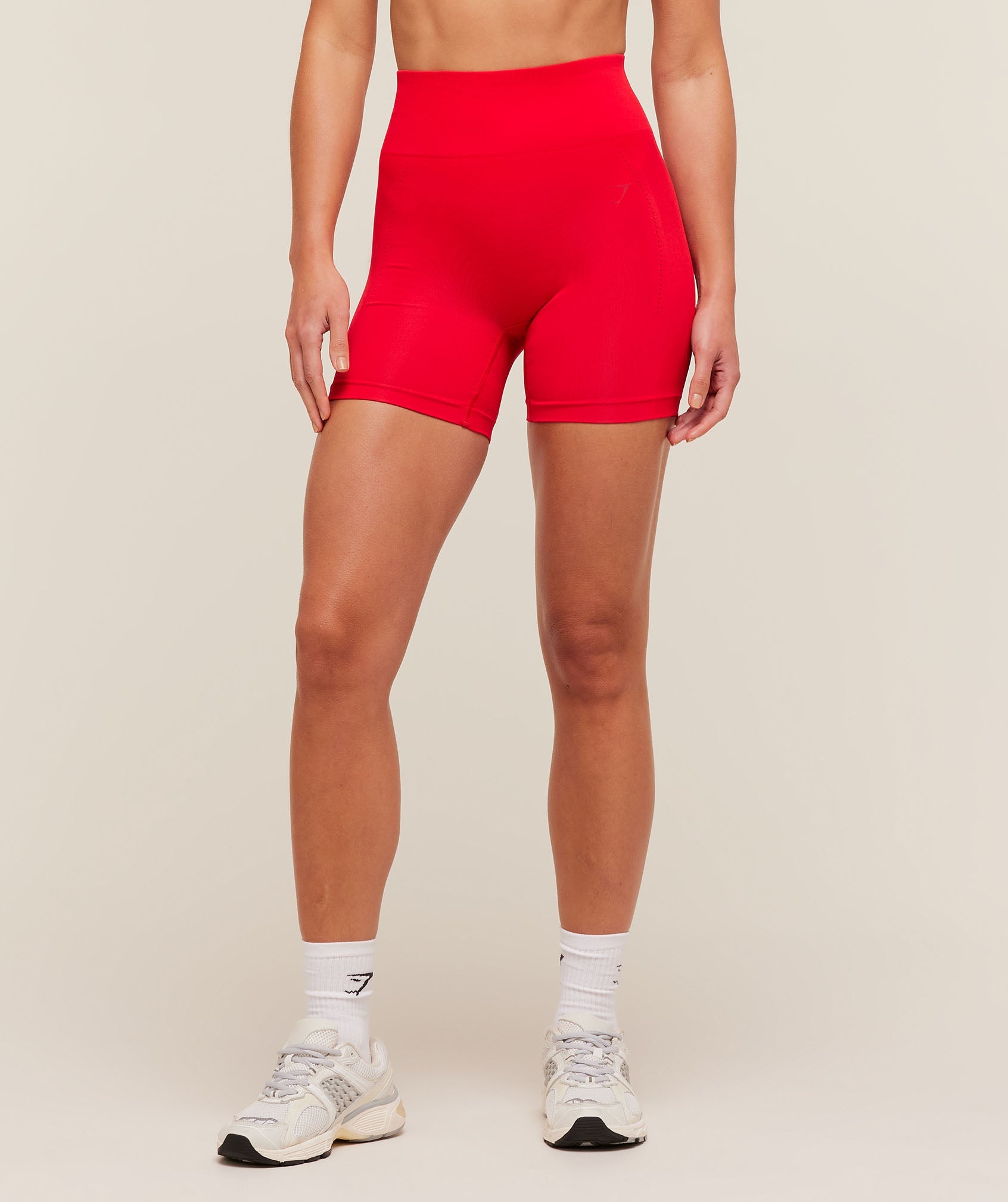 Women's Gymshark Energise Seamless Shorts Athletic Red