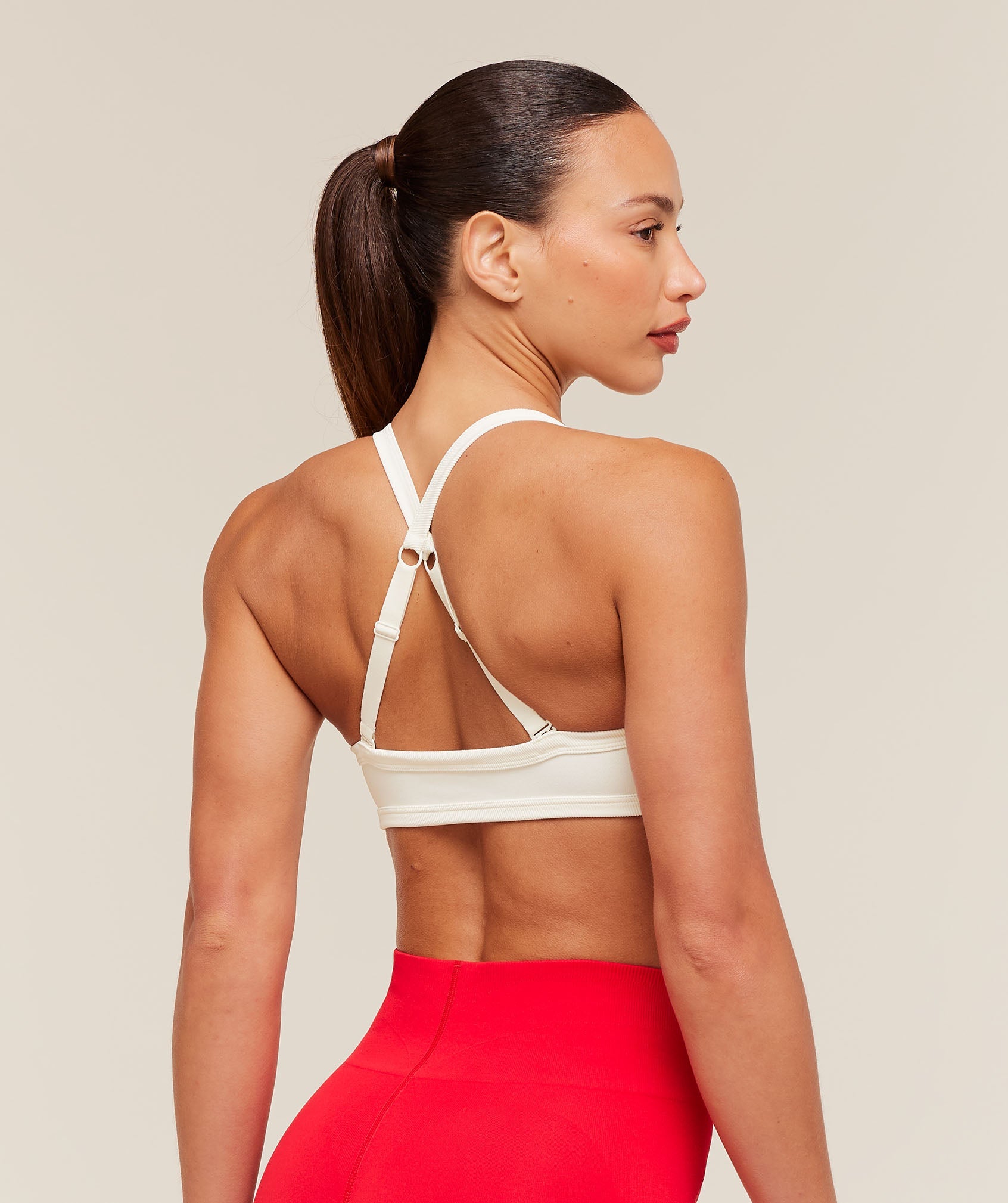 Women's Gymshark Energise Seamless Sports Bra Soft White