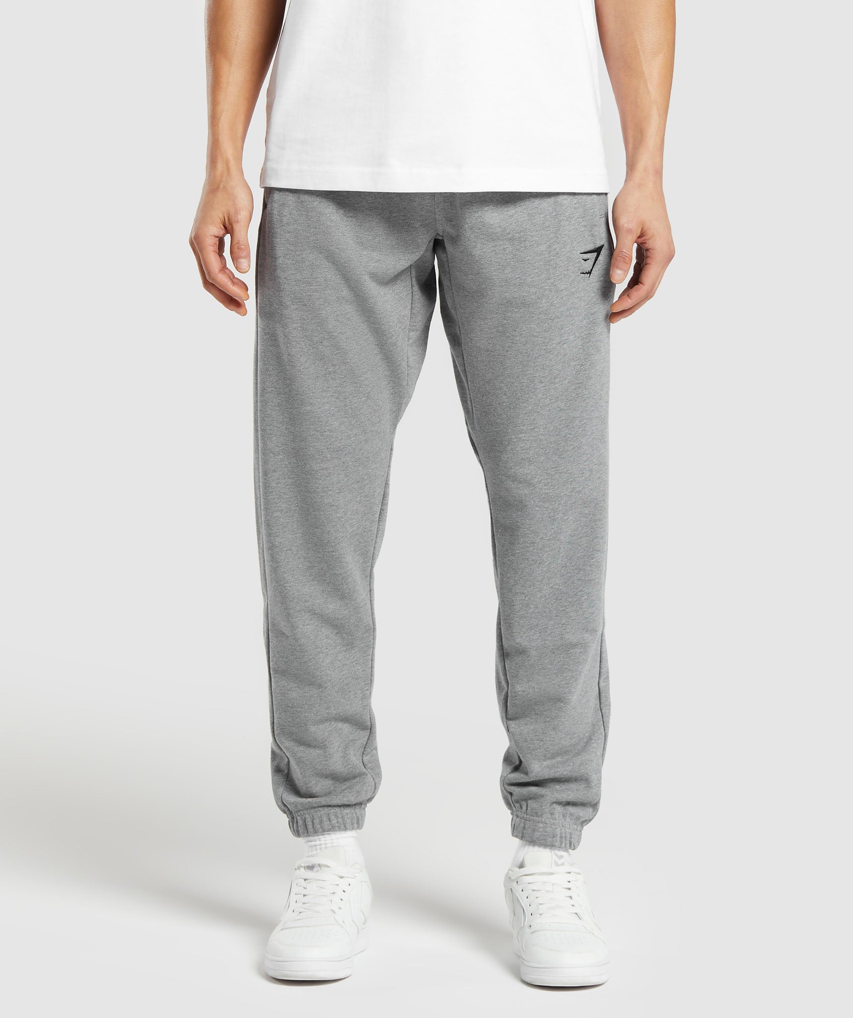 Gymshark Essential Oversized Joggers Charcoal Grey Marl