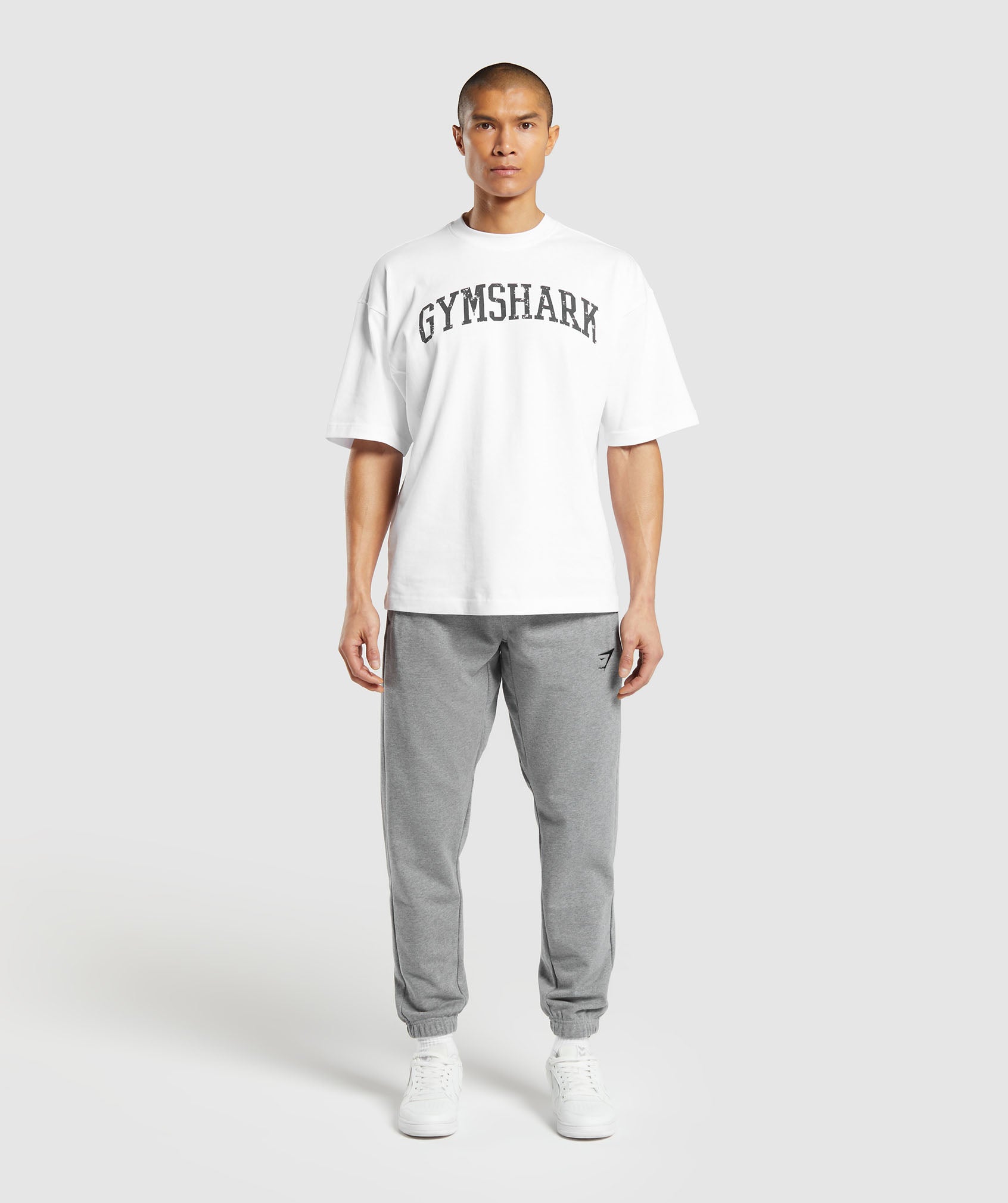 Gymshark Essential Oversized Joggers Charcoal Grey Marl