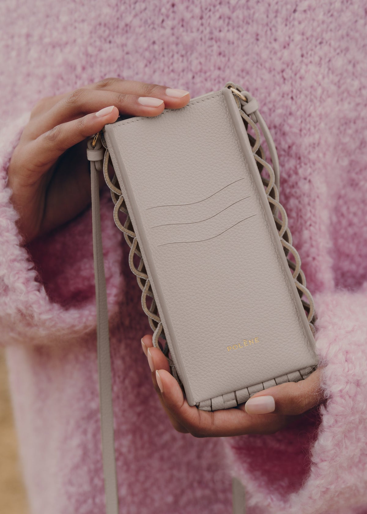 Polene Onda Phone Case Ecru