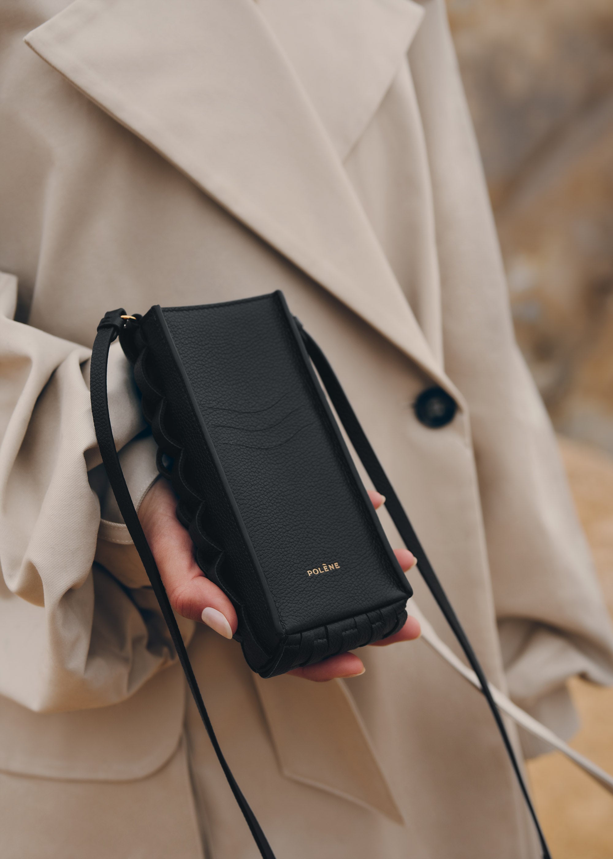 Polene Onda Phone Case Black