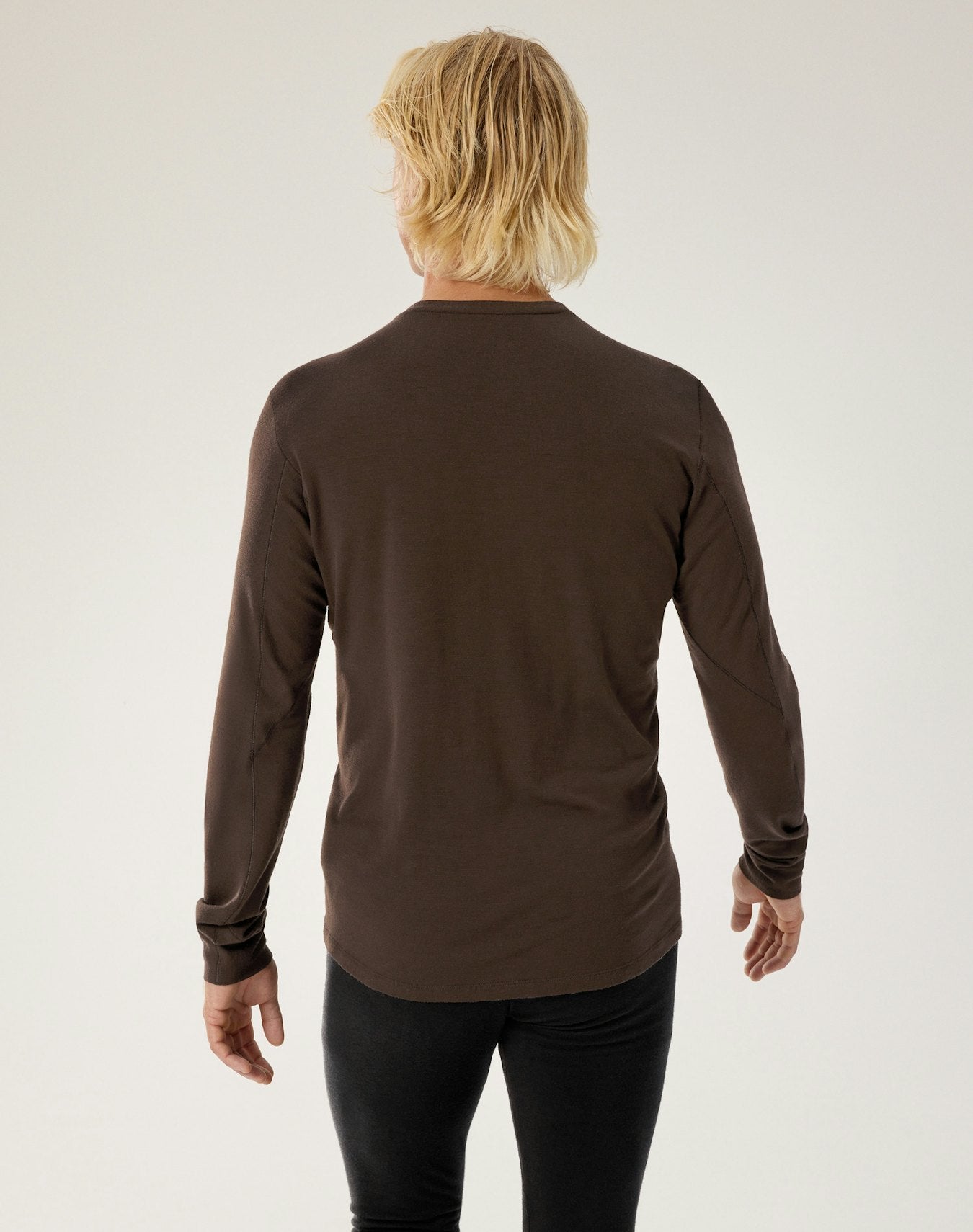 Arc'teryx Outlet Rho Merino Wool Crew Neck LS Men's Carob