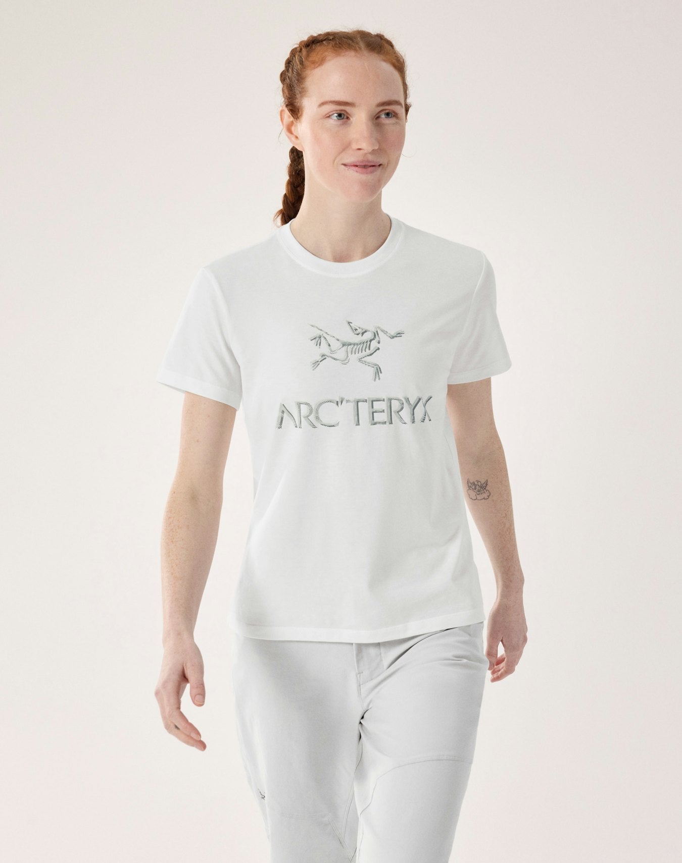 Arc'teryx Arc'Word Cotton T-Shirt Women's - White Light / Solitude