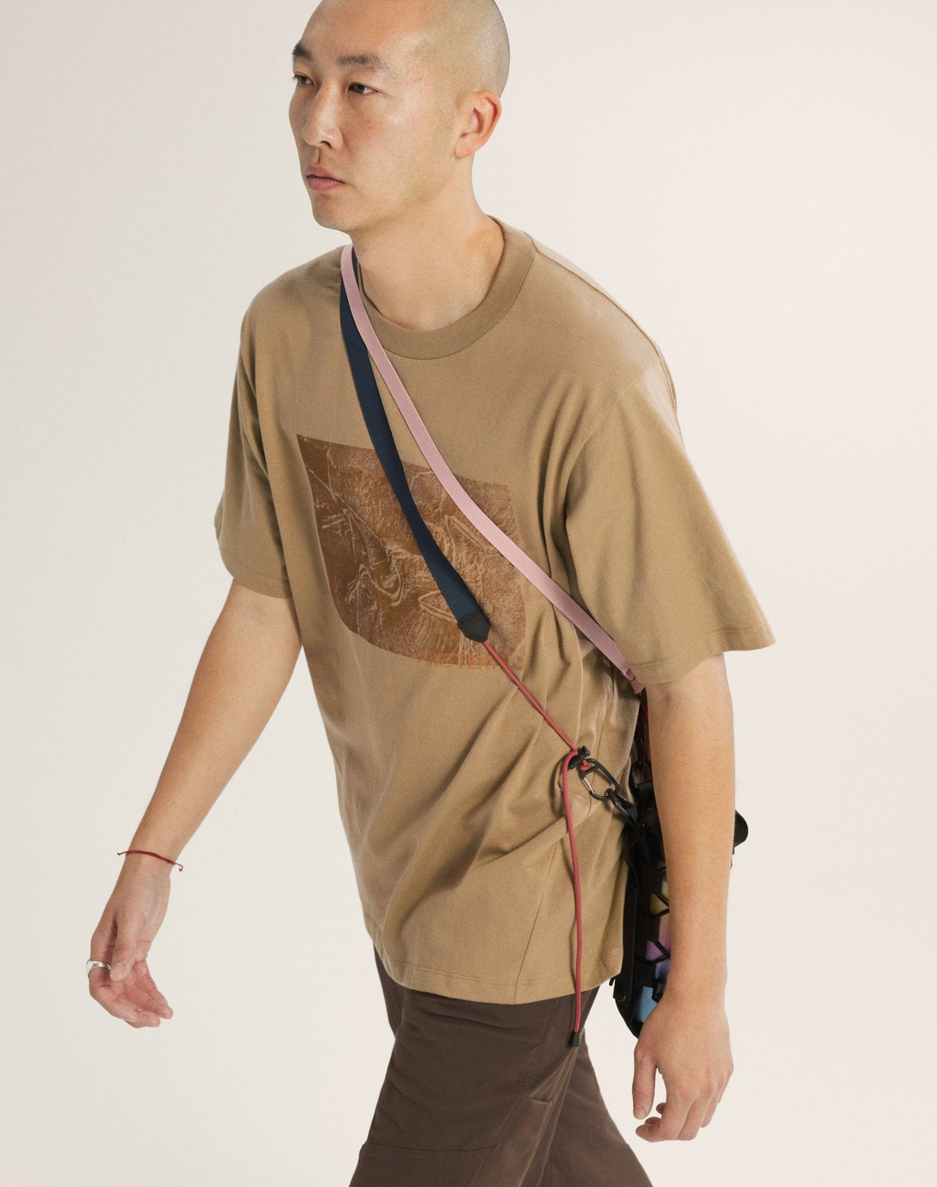 Arc'teryx Kragg Cotton Lithographica Shirt SS Men's - Canvas