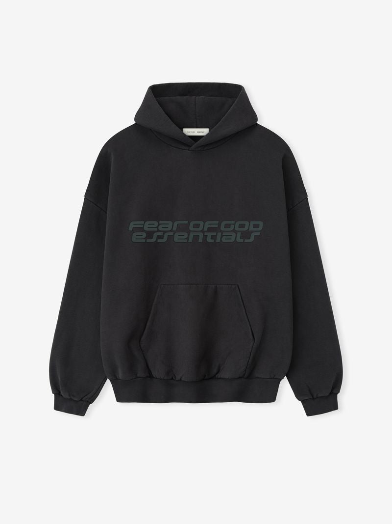 Essentials Heavy Fleece 90S Hoodie Vintage Black