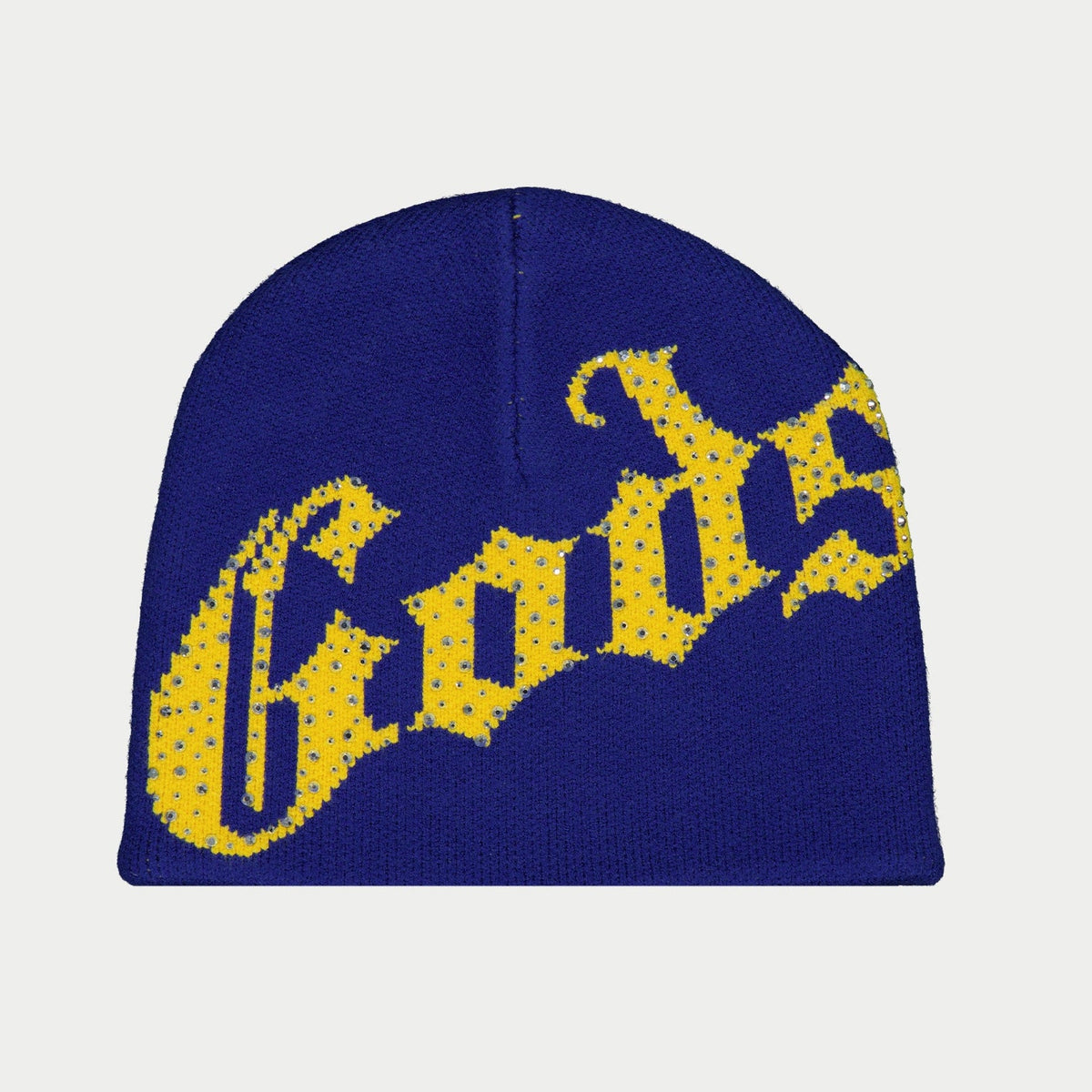 Godspeed Og Logo Studded Beanie (Blue / Yellow)