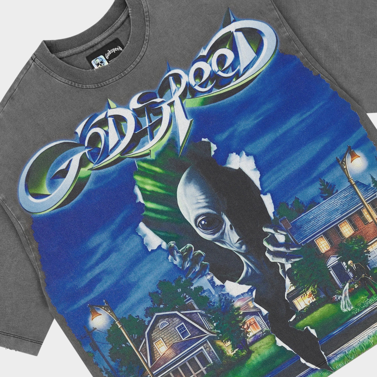 Godspeed Neighborhood Watch T-Shirt (Grey Wash)