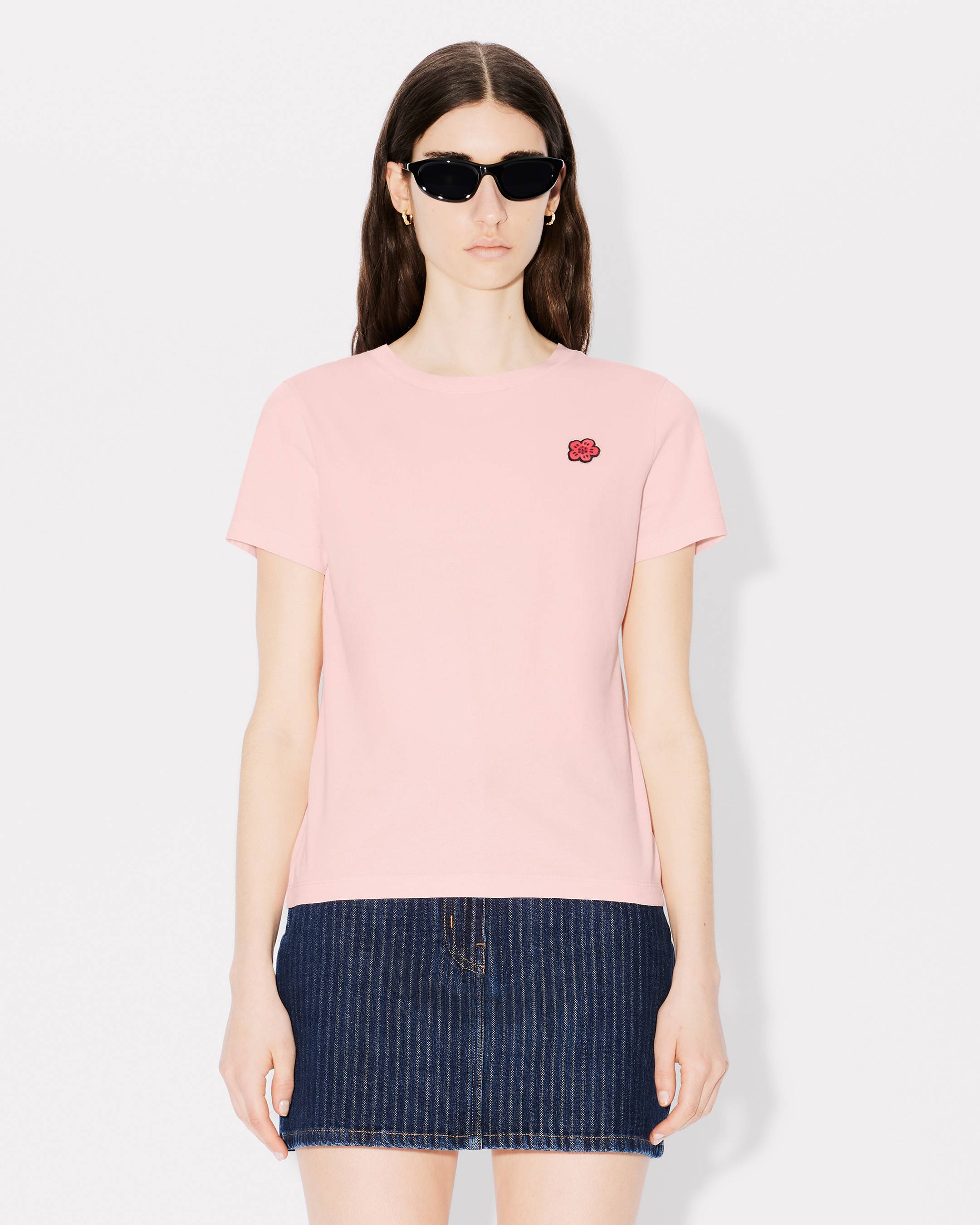 Kenzo Boke Flower Embroidered Tshirt In Cotton Women's